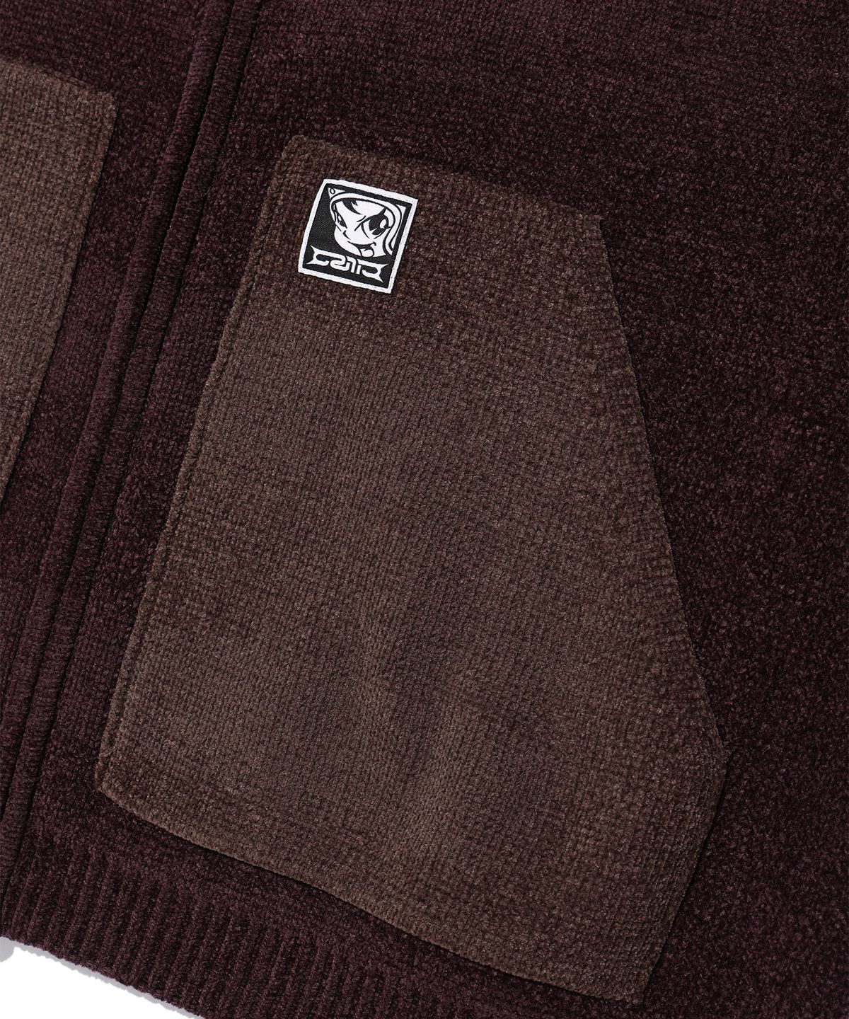 크리틱(CRITIC) WORK JACKET KNIT ZIP UP PURPLE