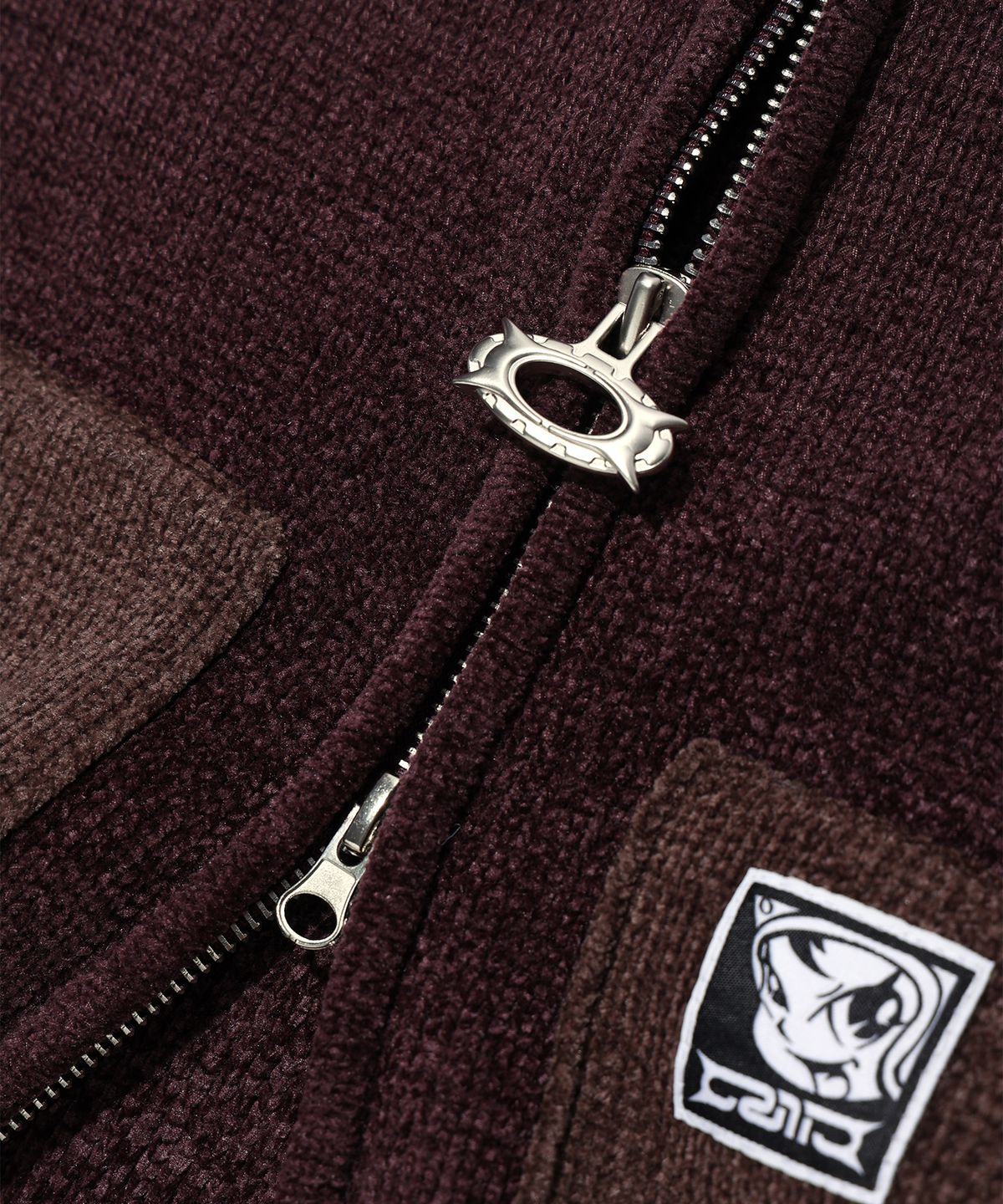 크리틱(CRITIC) WORK JACKET KNIT ZIP UP PURPLE