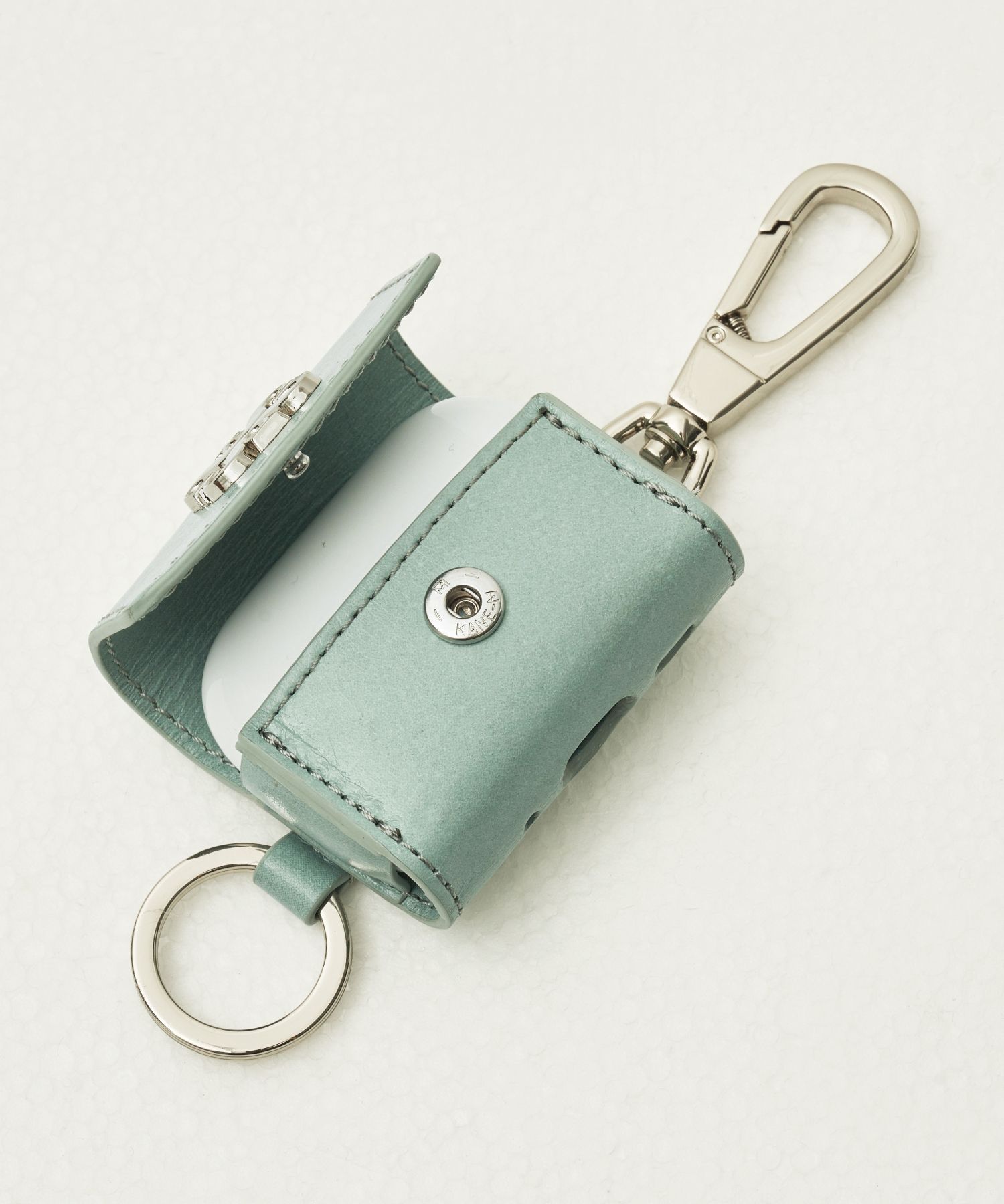 キーケース・キーリング SATUR Setter Keyring Leather AirPods Case Mint SA245UAK01MT MUSINSA | SATUR Setter Keyring Leather AirPod Case Mint