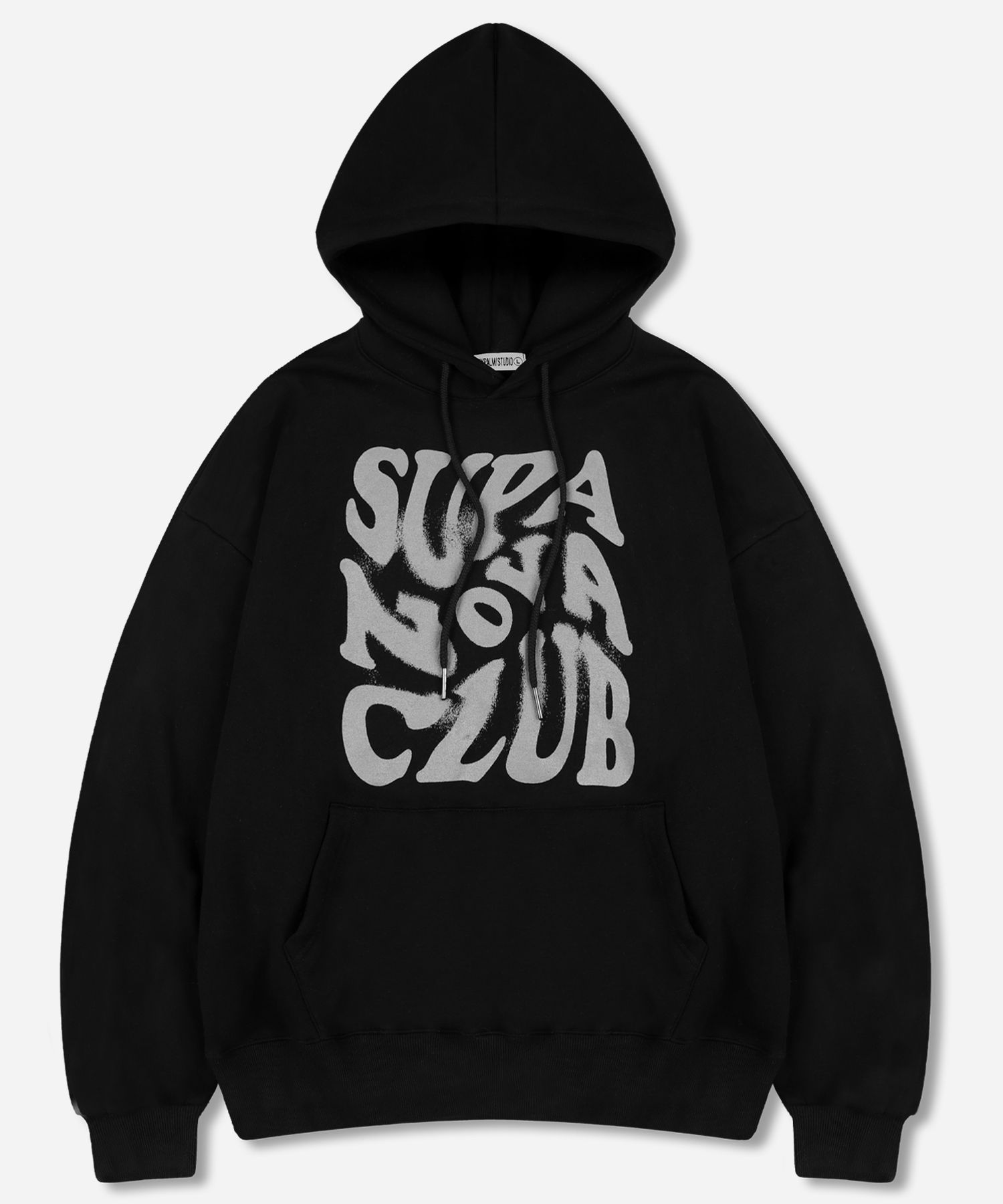 후드집업 フラワー　パーカー　sinoon nugu musinsa MUSINSA公式 | NP STUDIO Supernova Club Logo Overfit Hooded T-Shirt