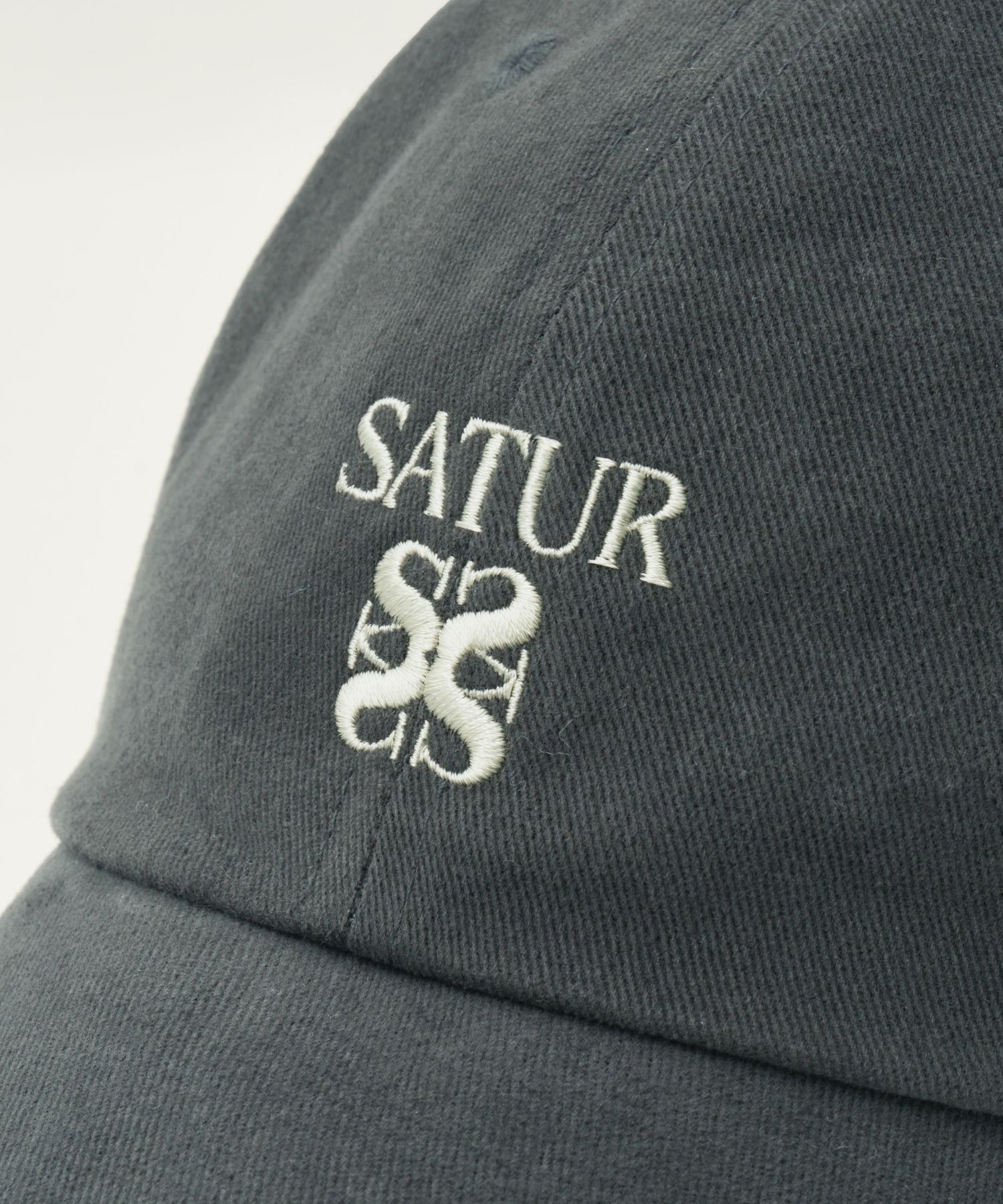 MUSINSA | SATUR Apero Small Logo Ball Cap Vintage Grey