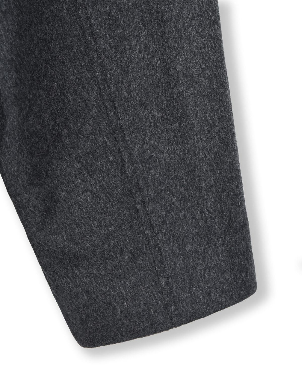 비슬로우(BESLOW) OVERSIZED CASHMERE DOUBLE BREASTED COAT MELANGE CHARCOAL