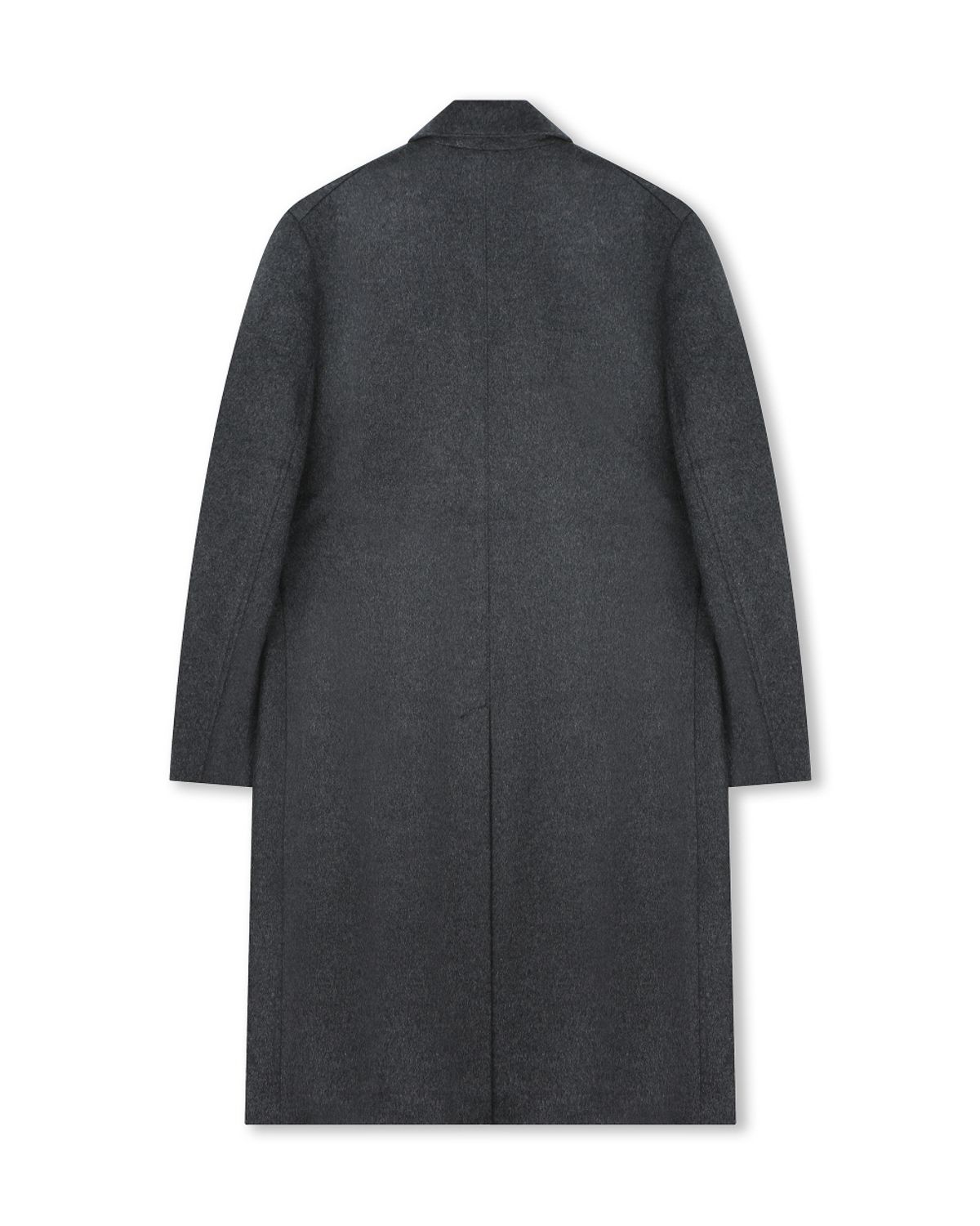 비슬로우(BESLOW) OVERSIZED CASHMERE DOUBLE BREASTED COAT MELANGE CHARCOAL