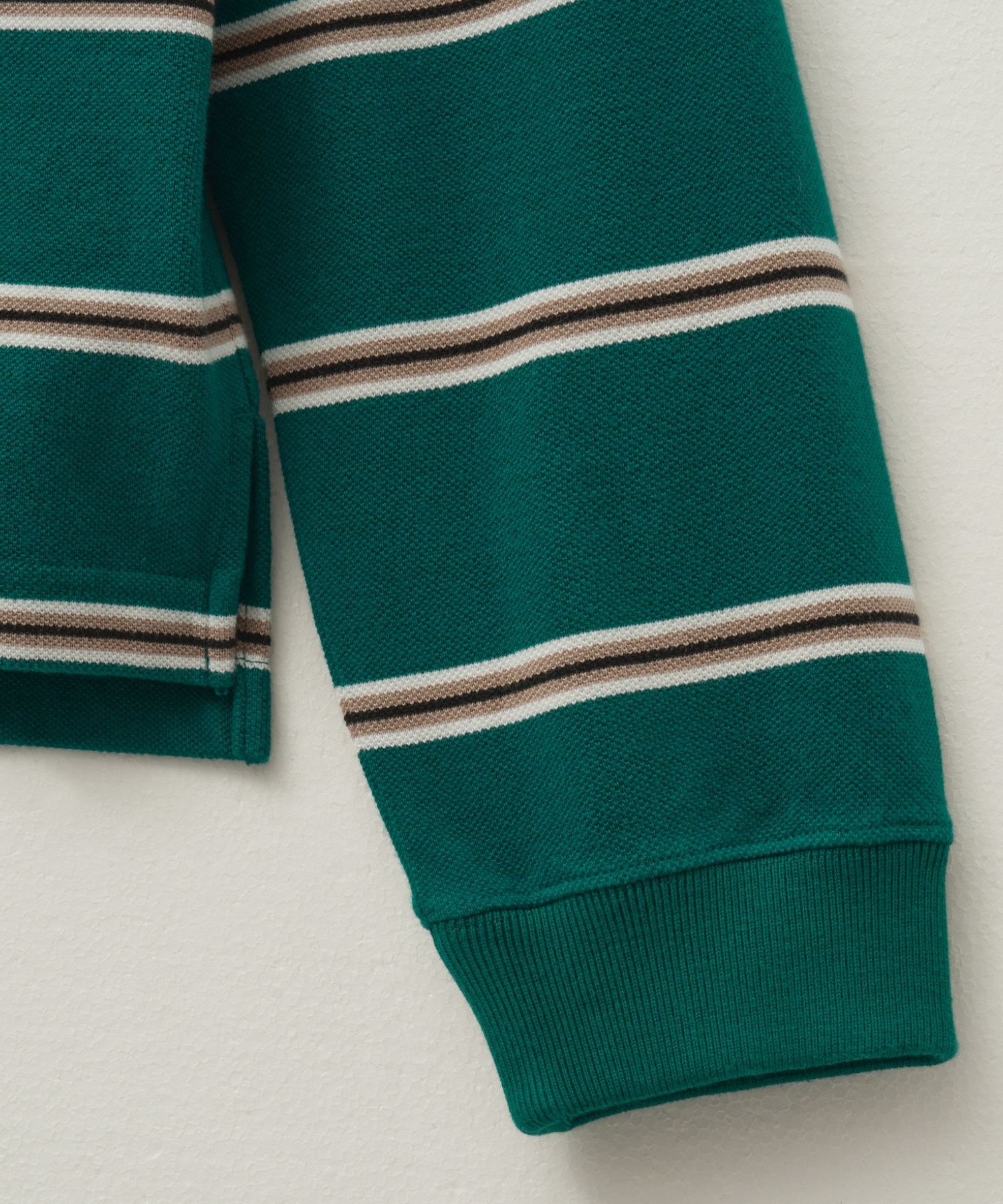 Tシャツ・カットソー SATUR Striped Pique Polo Long Sleeve Deep Green MUSINSA | SATUR Striped Pique Polo Long Sleeve Deep Green