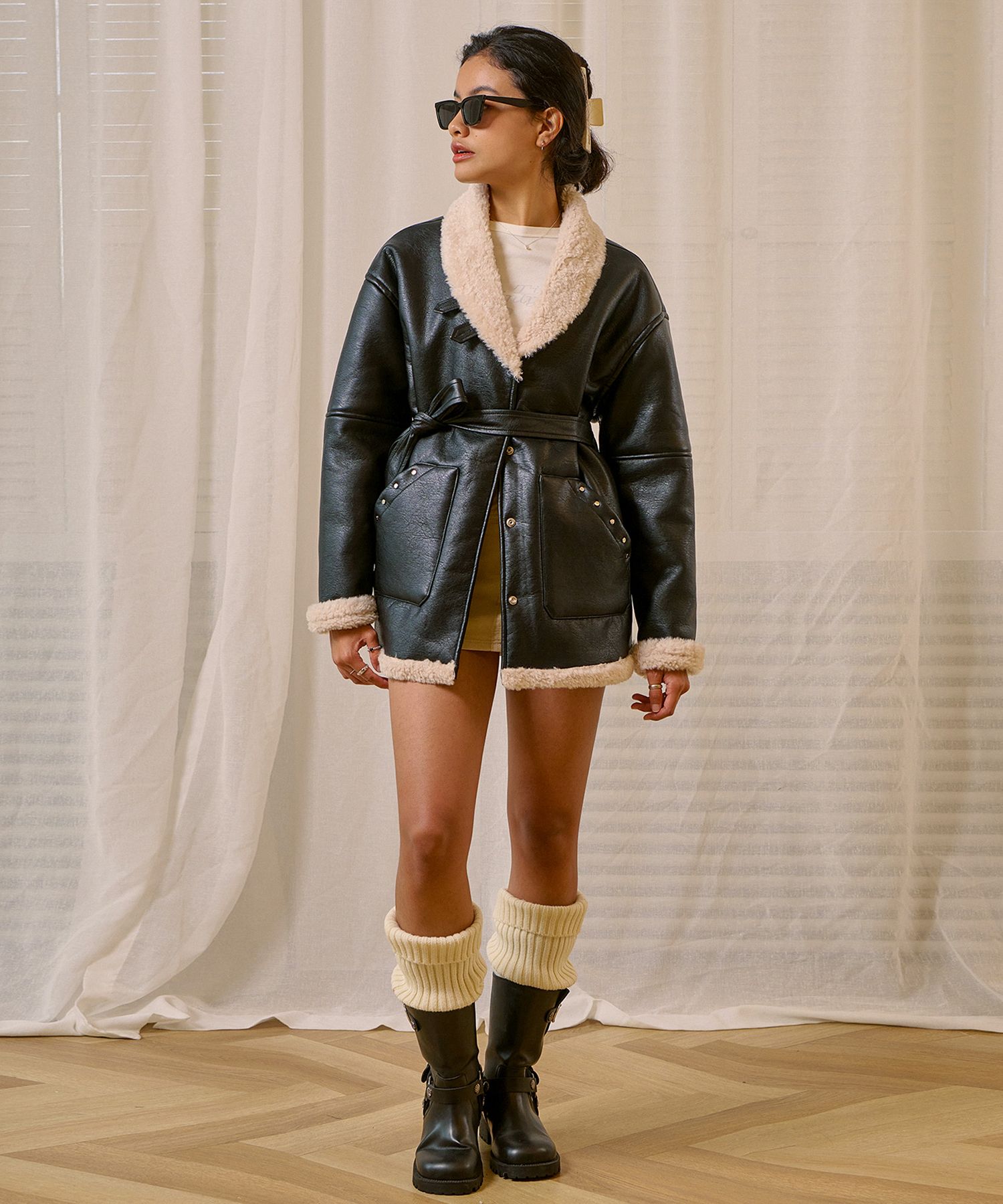◇BITTER CELLS◇ Keen Mustang Jacket Black MUSINSA | BITTERCELLS Keen Mustang Jacket-Black