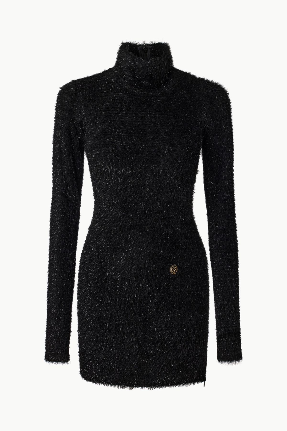 쿠메(KUMÉ) Fuzzy Glitter Knitted Mini Dress