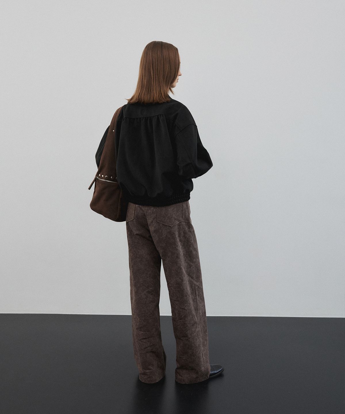 크리스틴프로젝트(CHRISTINE PROJECT) CP VEGAN SUEDE BOMBER JACKET(2COLORS)