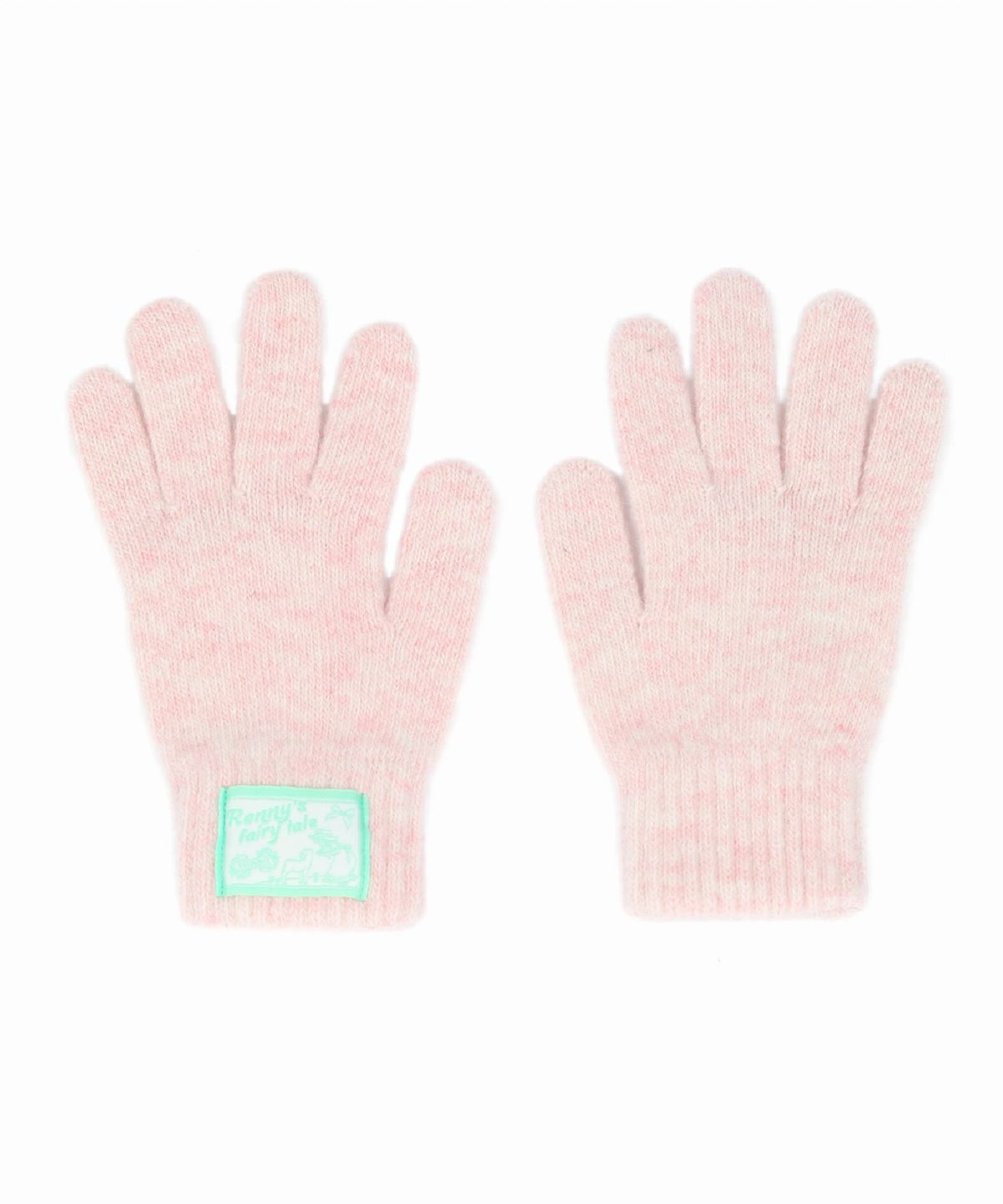래니래니(RENNYRENNIE) FAIRY FINGER HOLE WOOL GLOVES [ CREAM PINK ] - RENNY 울 장갑 (G003CP)