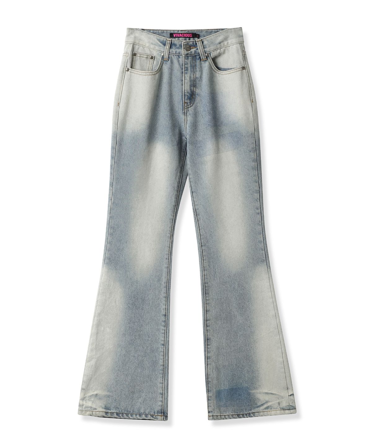 비바셔스(VIVACIOUS) Brush Bootscut Denim Pants BLACK