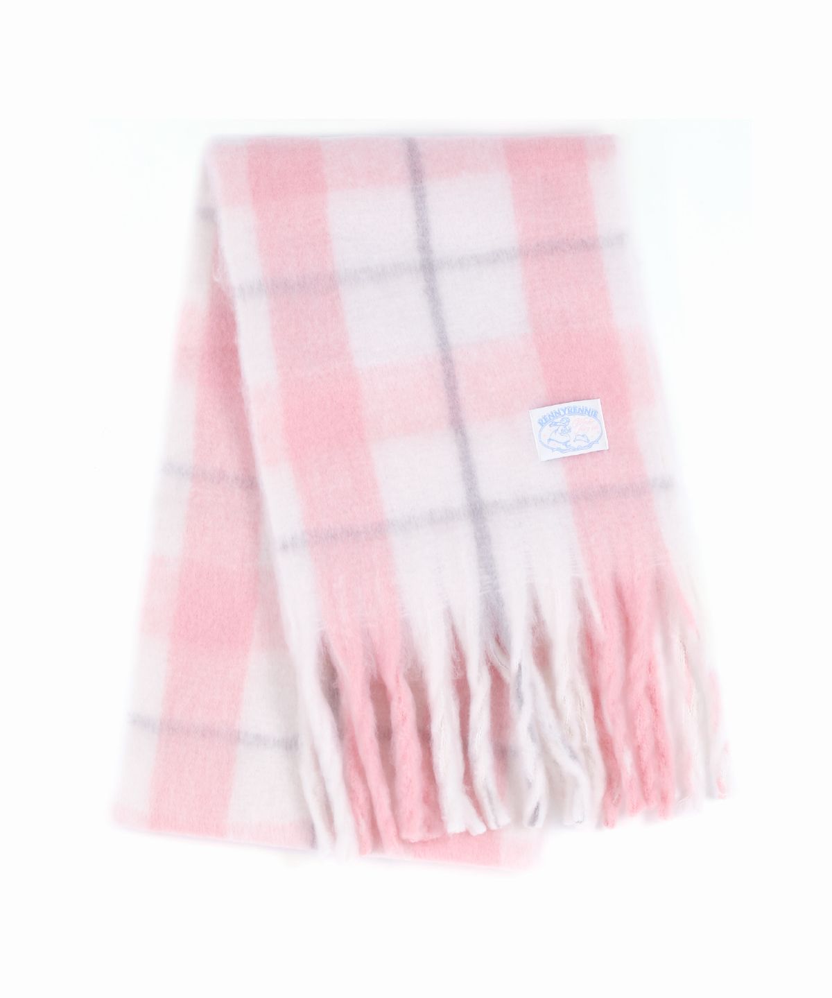 래니래니(RENNYRENNIE) FAIRY COTTON CHECK MUFFLER [FAIRY RIBBON] - FAIRY 코튼 체크 머플러 (M003FR)
