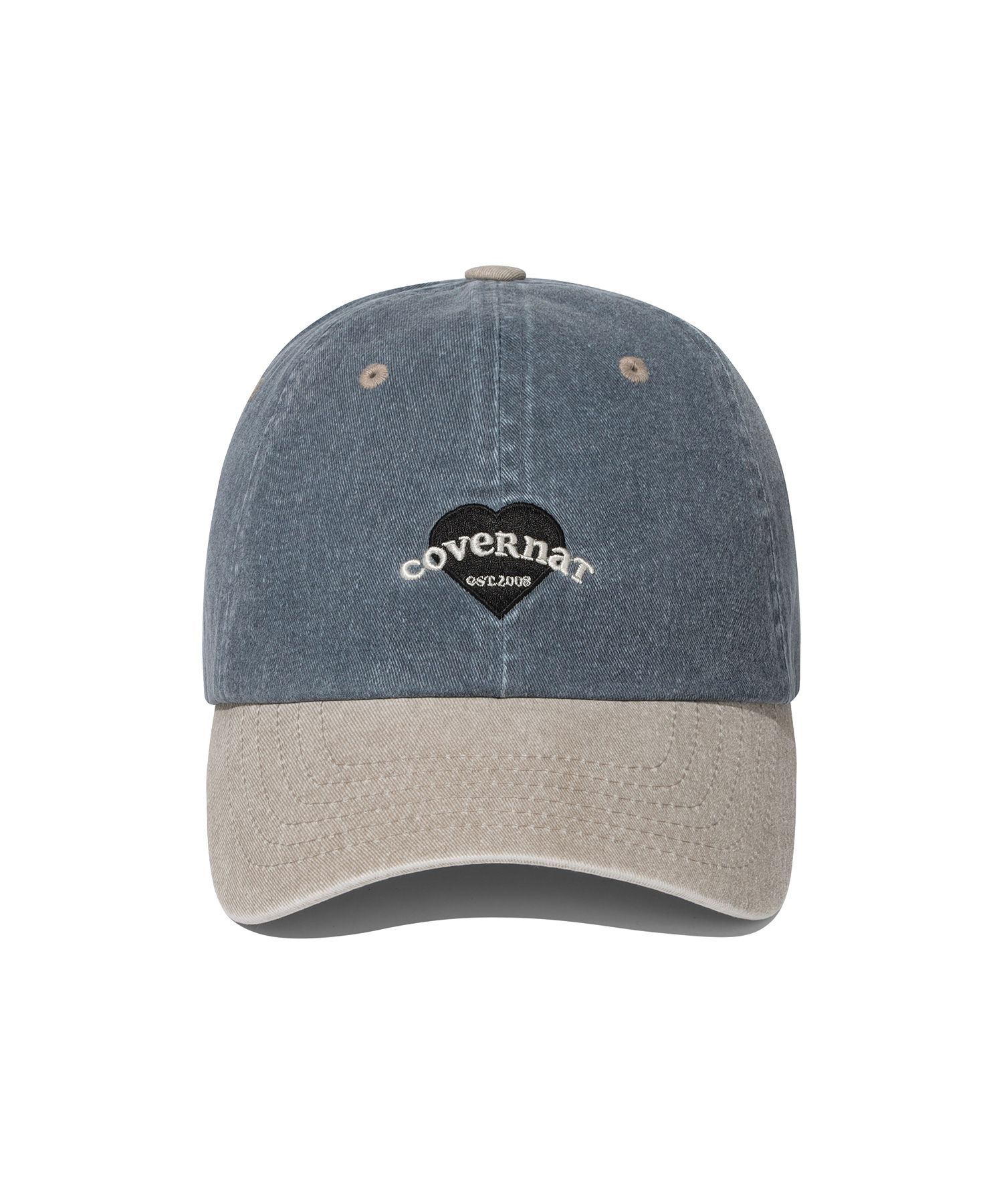 韓国人気ファッション[COVERNAT] CLOVER HEART PIGMENT BALL CAP MUSINSA | COVERNAT WOMAN Clover Heart Pigment Ball Cap Salmon