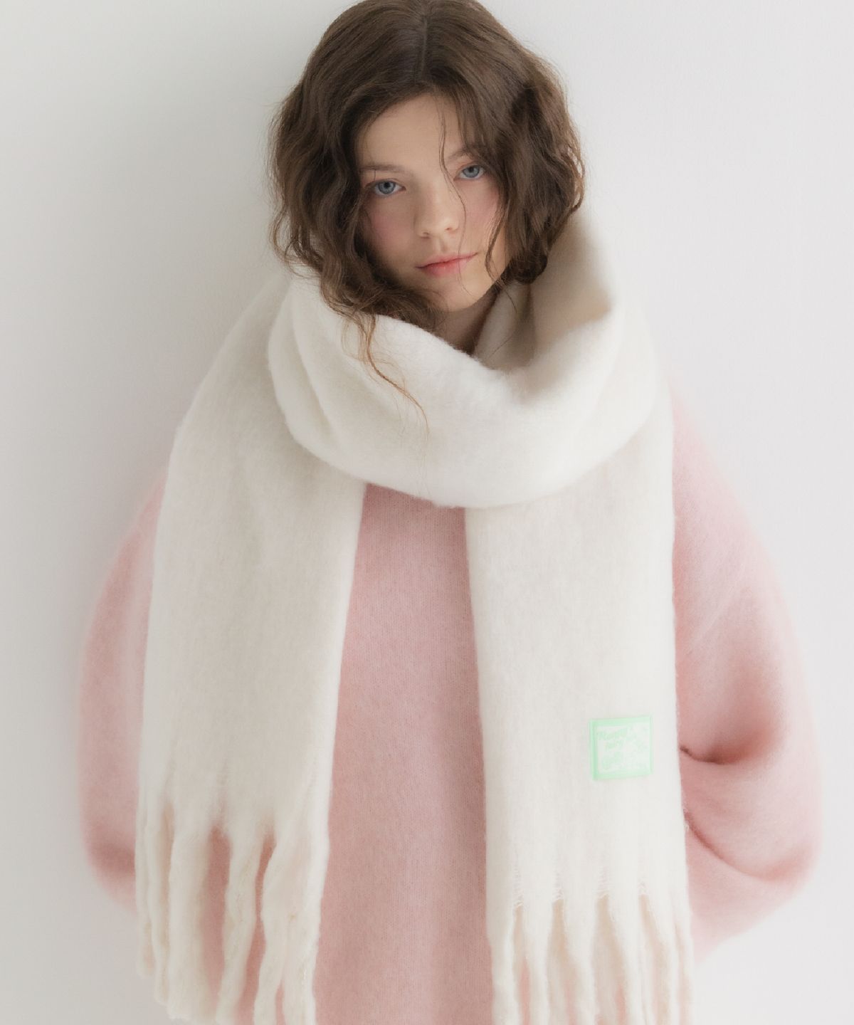 래니래니(RENNYRENNIE) FAIRY COTTON MUFFLER [SNOW] - FAIRY 코튼 머플러 (M002SN)