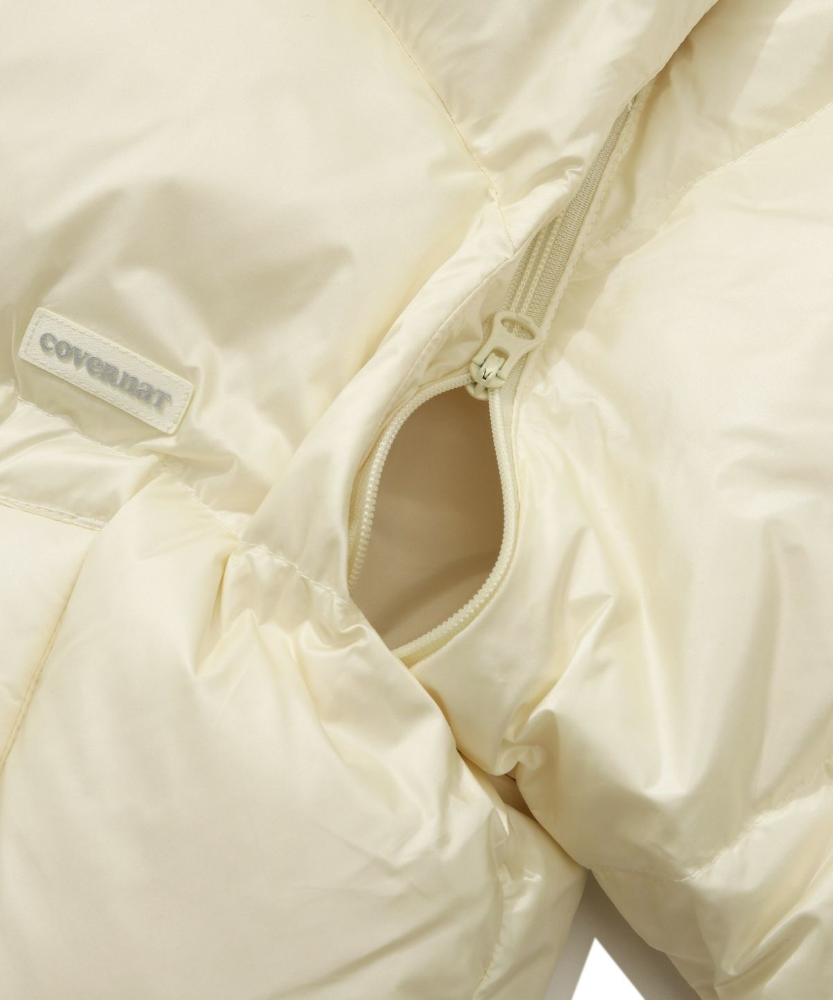 커버낫 우먼(COVERNAT WOMAN) RDS 우먼 디테처블 다운 점퍼 Light Yellow