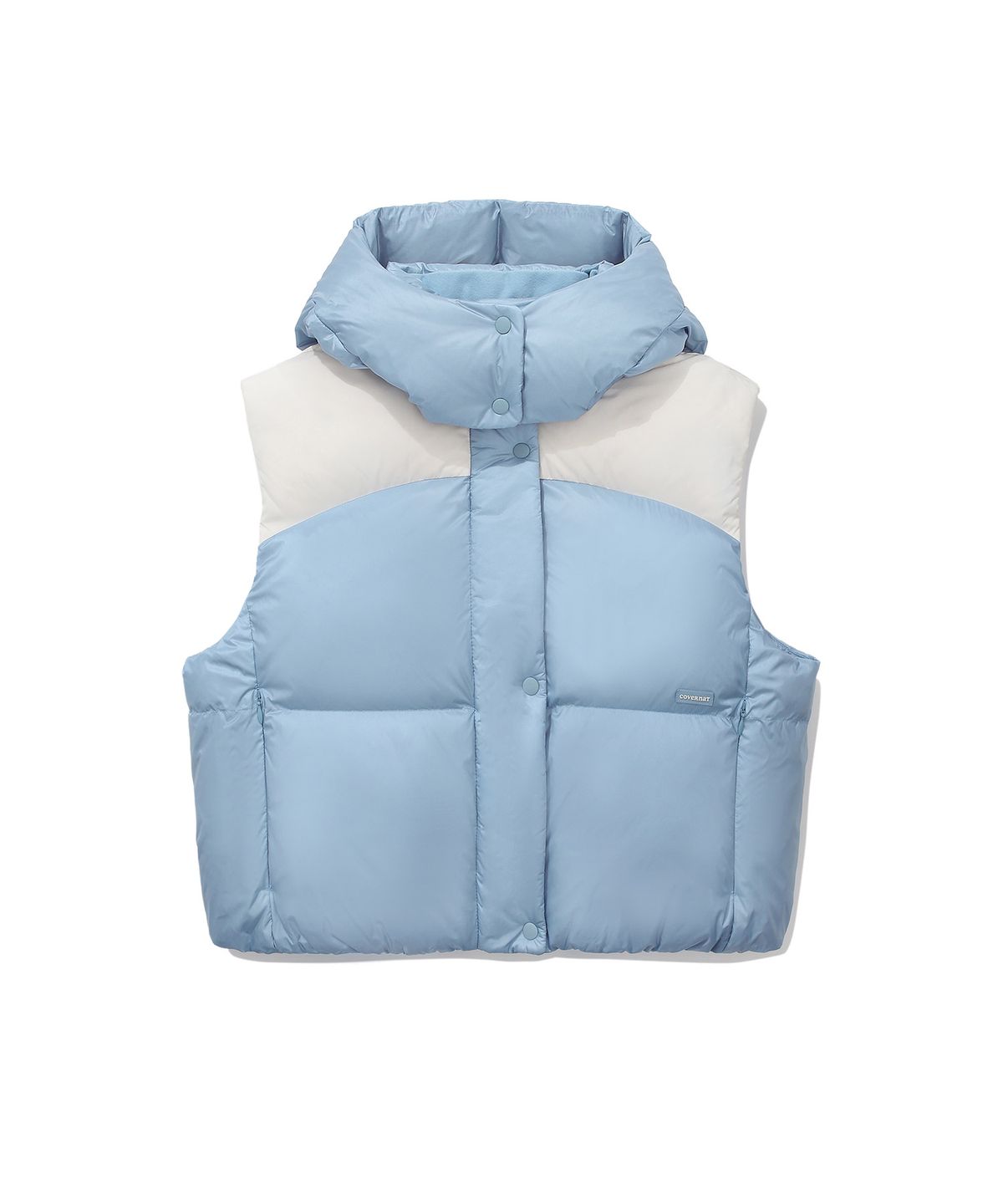 커버낫 우먼(COVERNAT WOMAN) RDS 우먼 씨빅 후드 다운 베스트 Light Blue