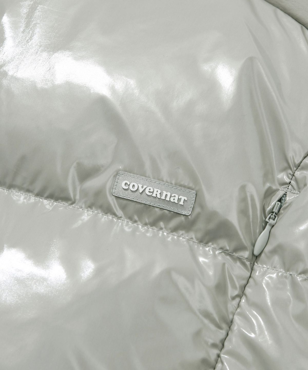 커버낫 우먼(COVERNAT WOMAN) RDS 우먼 씨빅 글로시 숏 푸퍼 Sage Gray