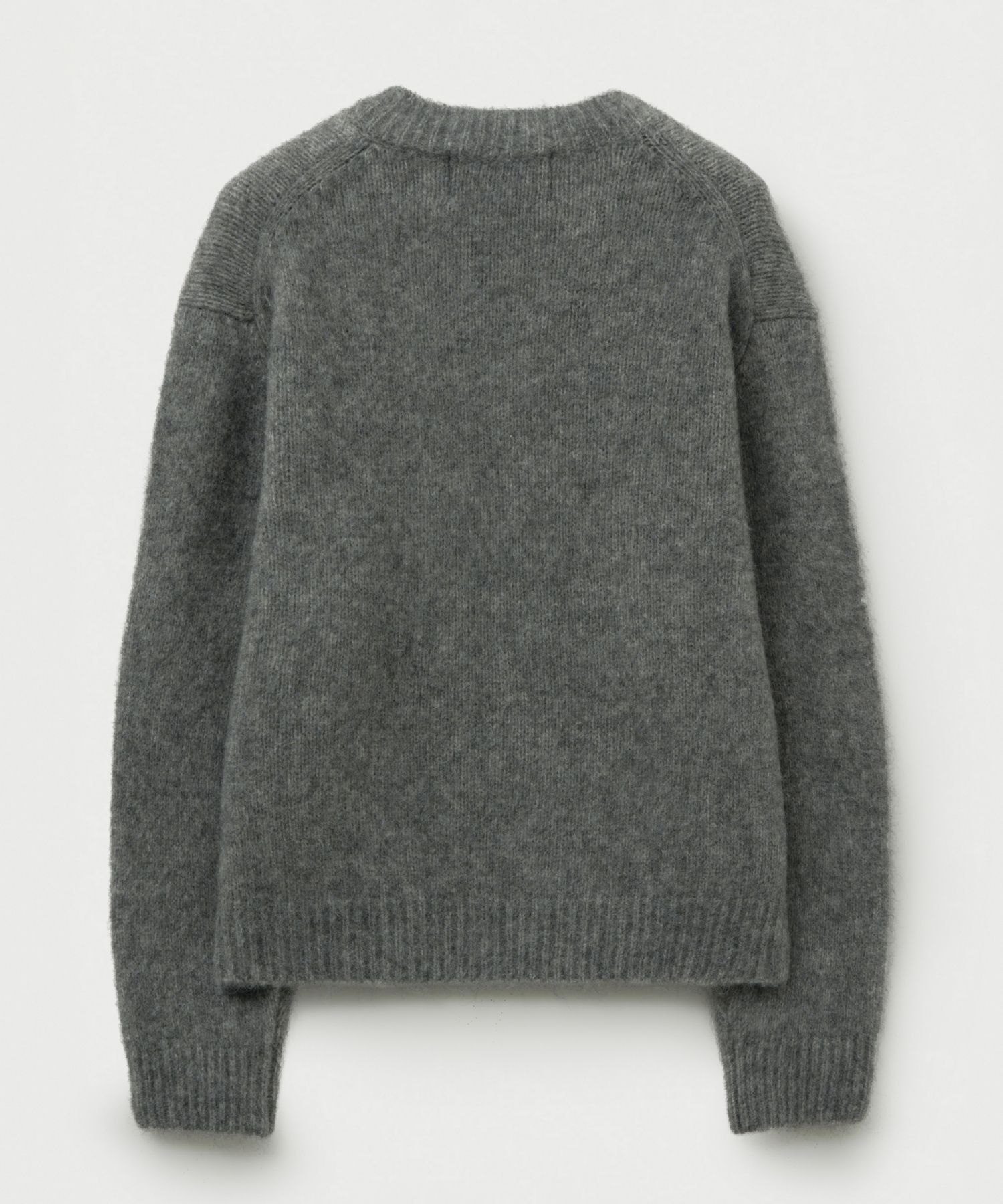 MUSINSA | SATUR Essen Two-Tone Mohair Blend Knit Melange Gray