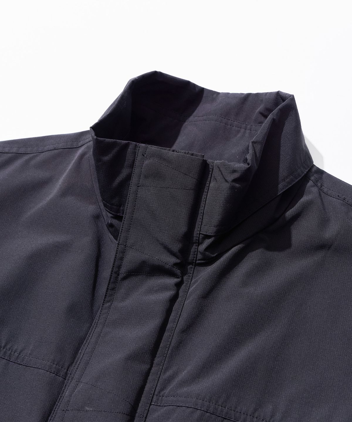 칼라파타르(KALAPATTHAR) Poly Cotton RIB Double Placket Long-Jacket - GREY