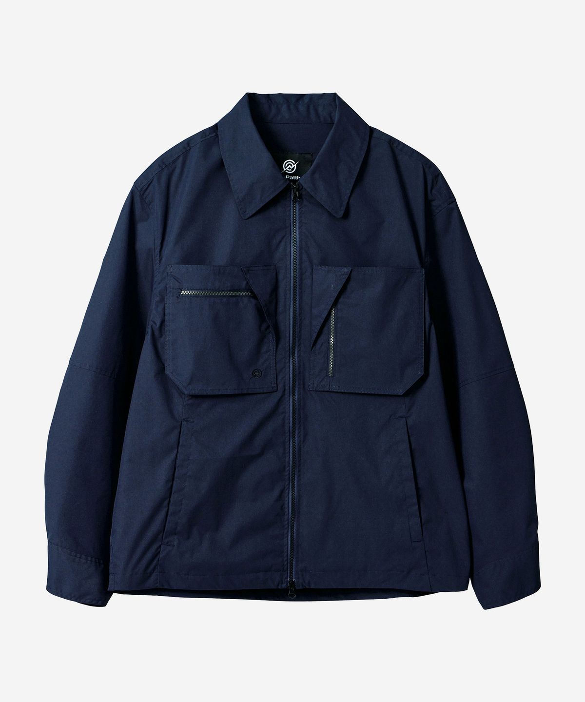칼라파타르(KALAPATTHAR) Poly Cotton Zip Shirts Jacket - NAVY