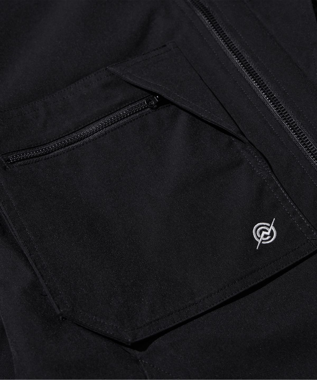 칼라파타르(KALAPATTHAR) Poly Cotton Zip Shirts Jacket - BLACK