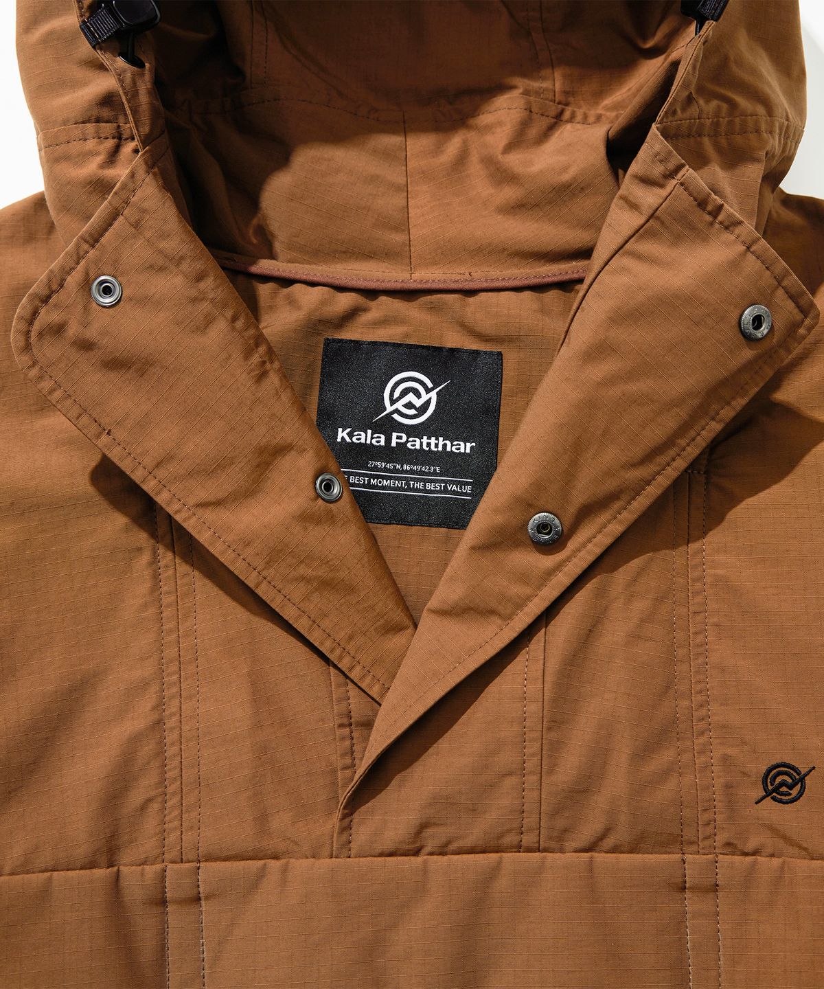 칼라파타르(KALAPATTHAR) Nylon RIB Pullover Jacket - CAMEL