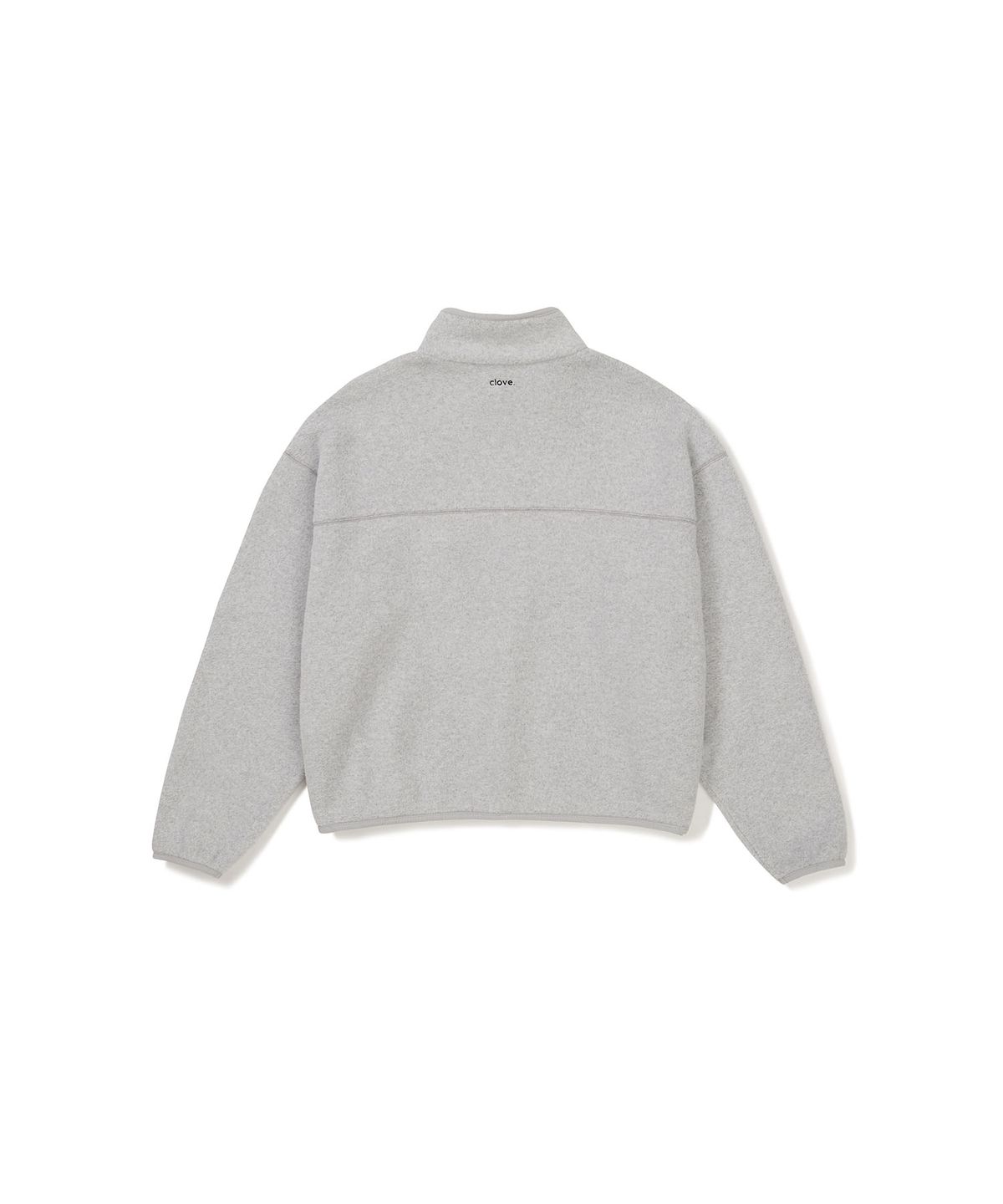 클로브(CLOVE) [24FW clove] Logo Fleece Half-zip_Women (Light Grey)