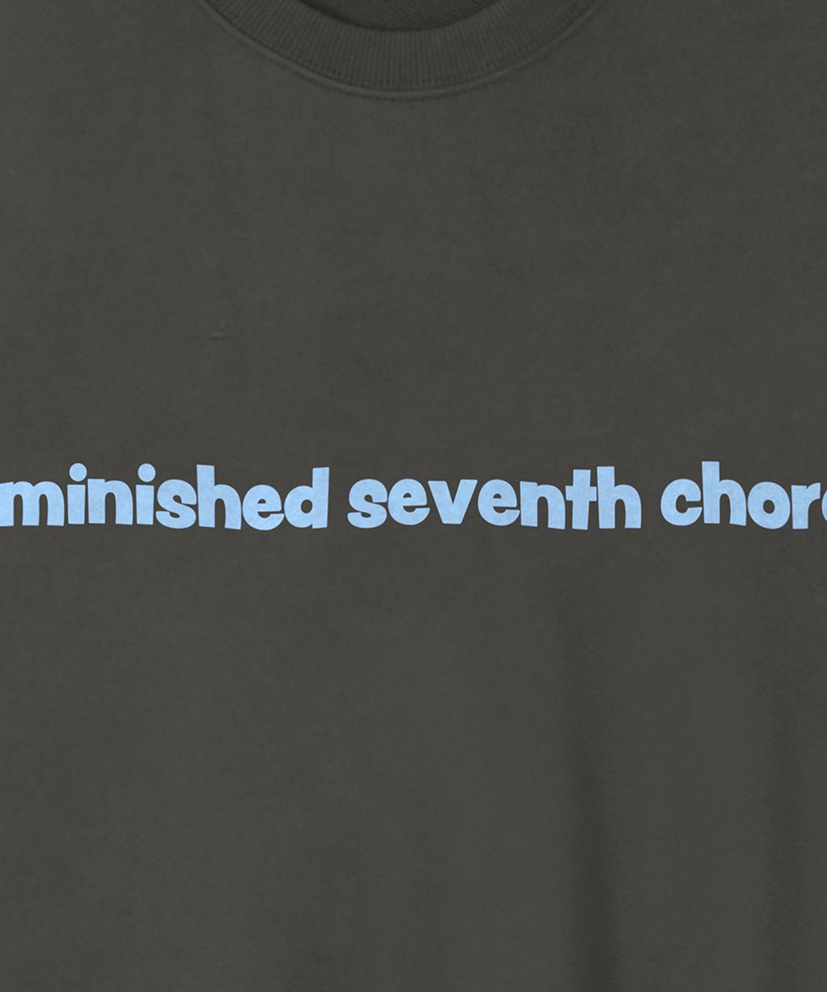 디미니쉬드 세븐스 코즈(DIMINISHED SEVENTH CHORDS) 디스크 시크니쳐 로고 스웻셔츠(차콜)