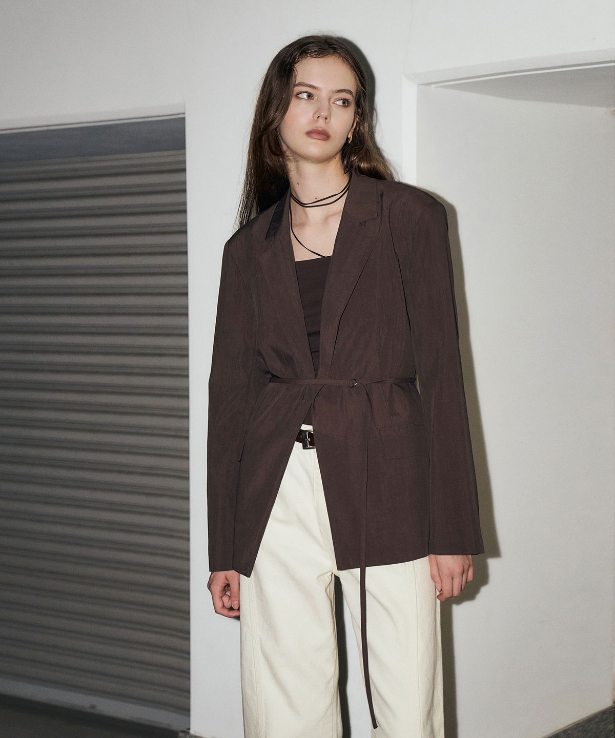 르네제이(RENEJ) Belted Single Jacket