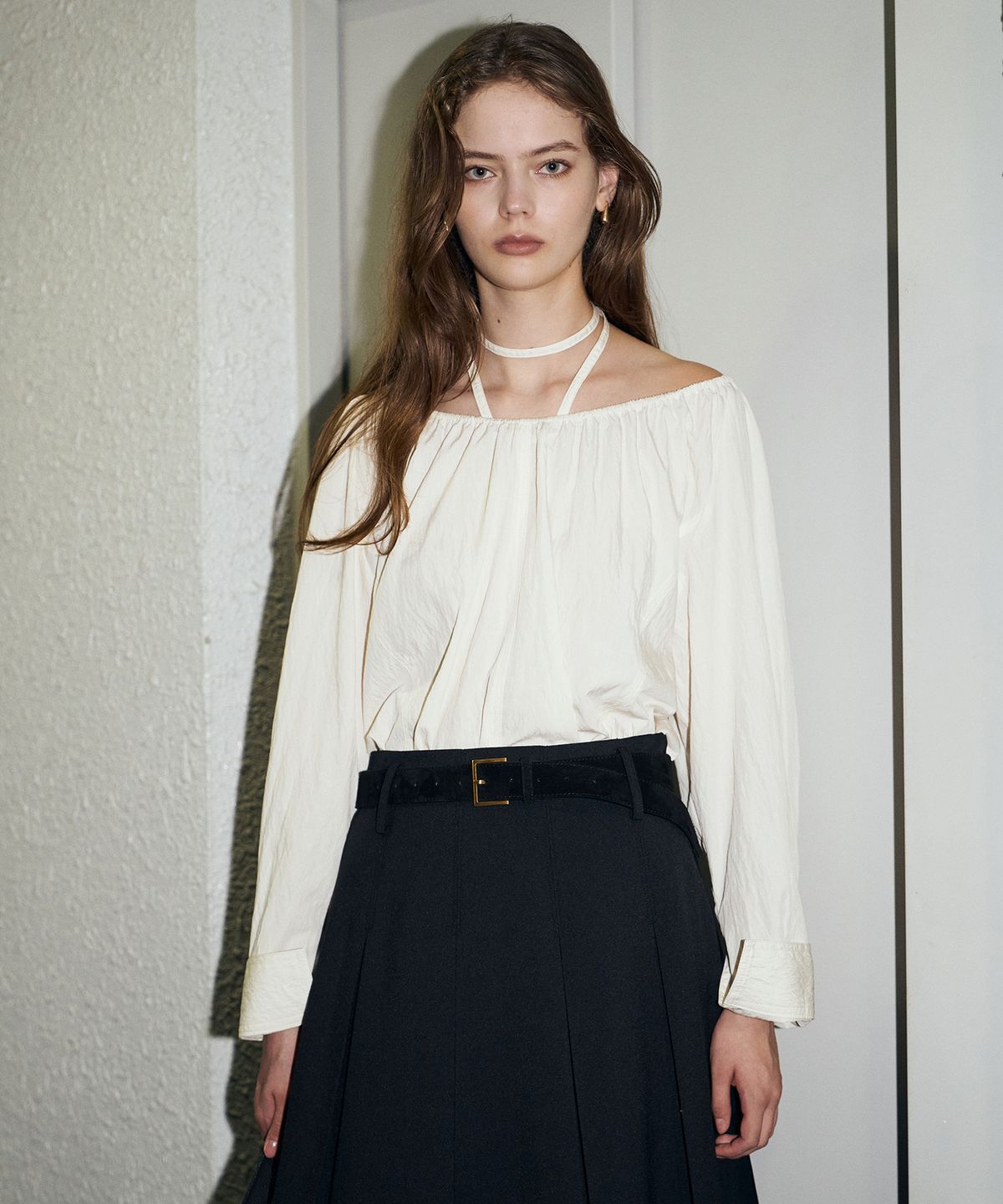 르네제이(RENEJ) Shirring Blouse Top