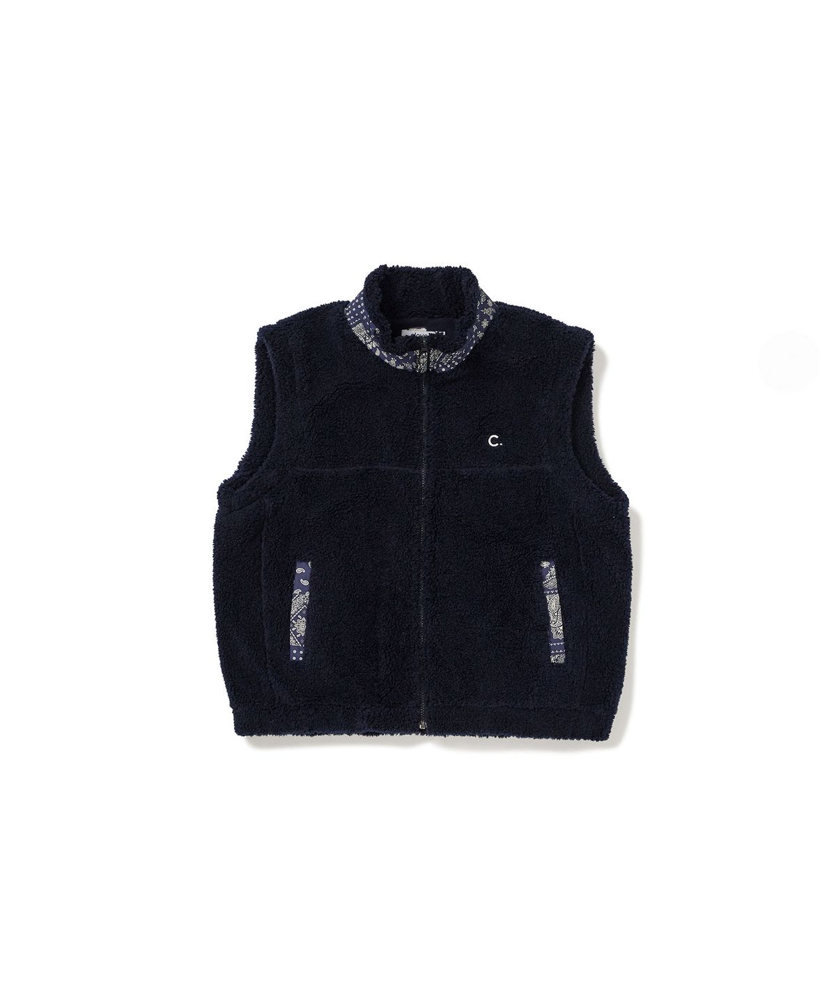 클로브(CLOVE) [24FW clove] Point Fleece Vest (Navy)