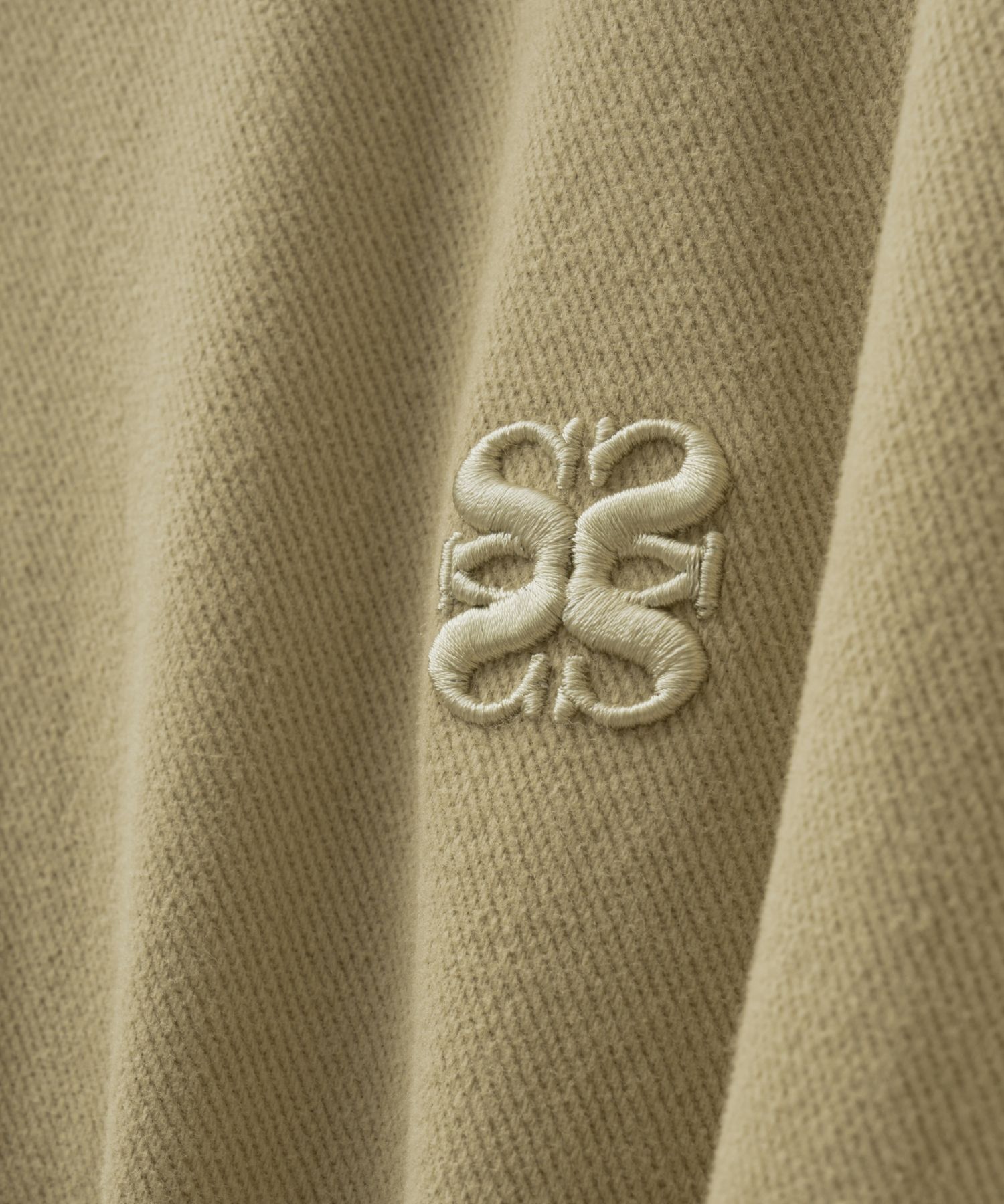 MUSINSA | SATUR Theo Padded Hood Zip-Up Beige