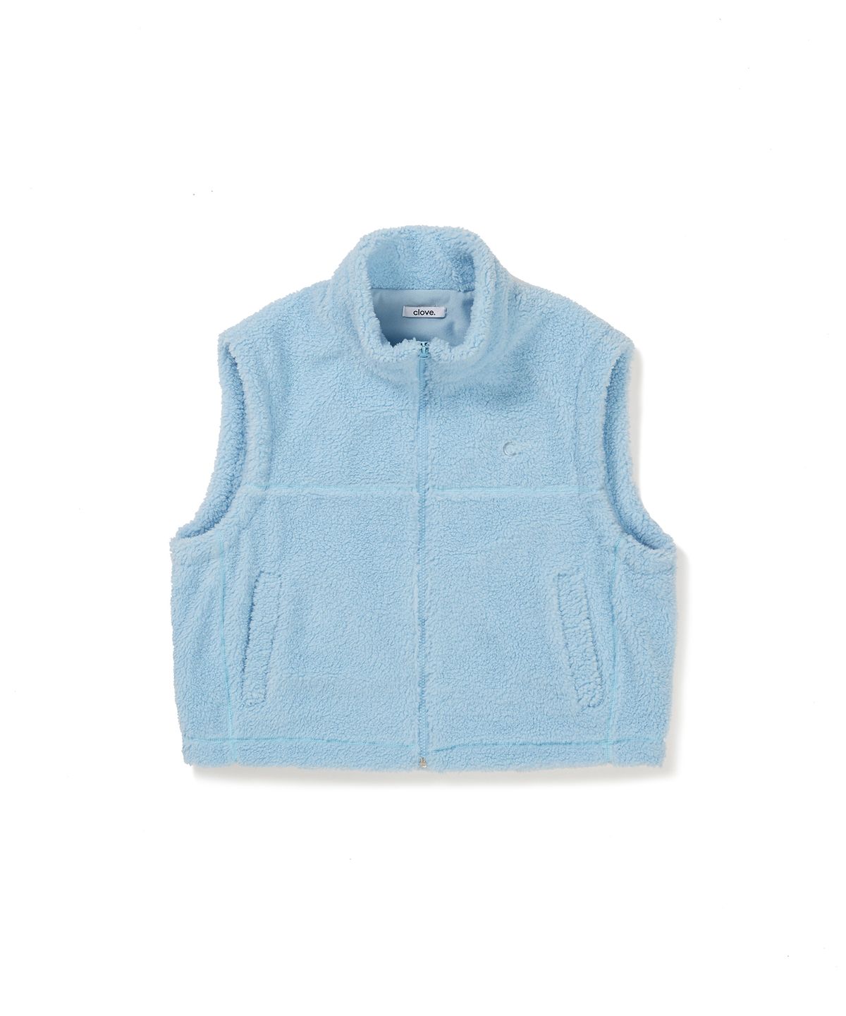 클로브(CLOVE) [24FW clove] Sherpa Fleece Vest (Sky Blue)