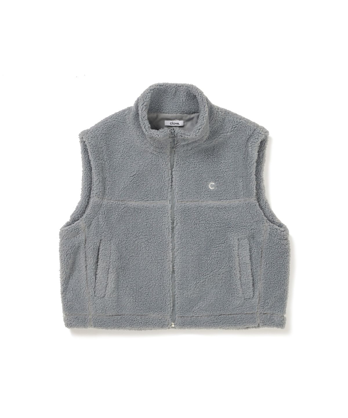 클로브(CLOVE) [24FW clove] Sherpa Fleece Vest (Grey)