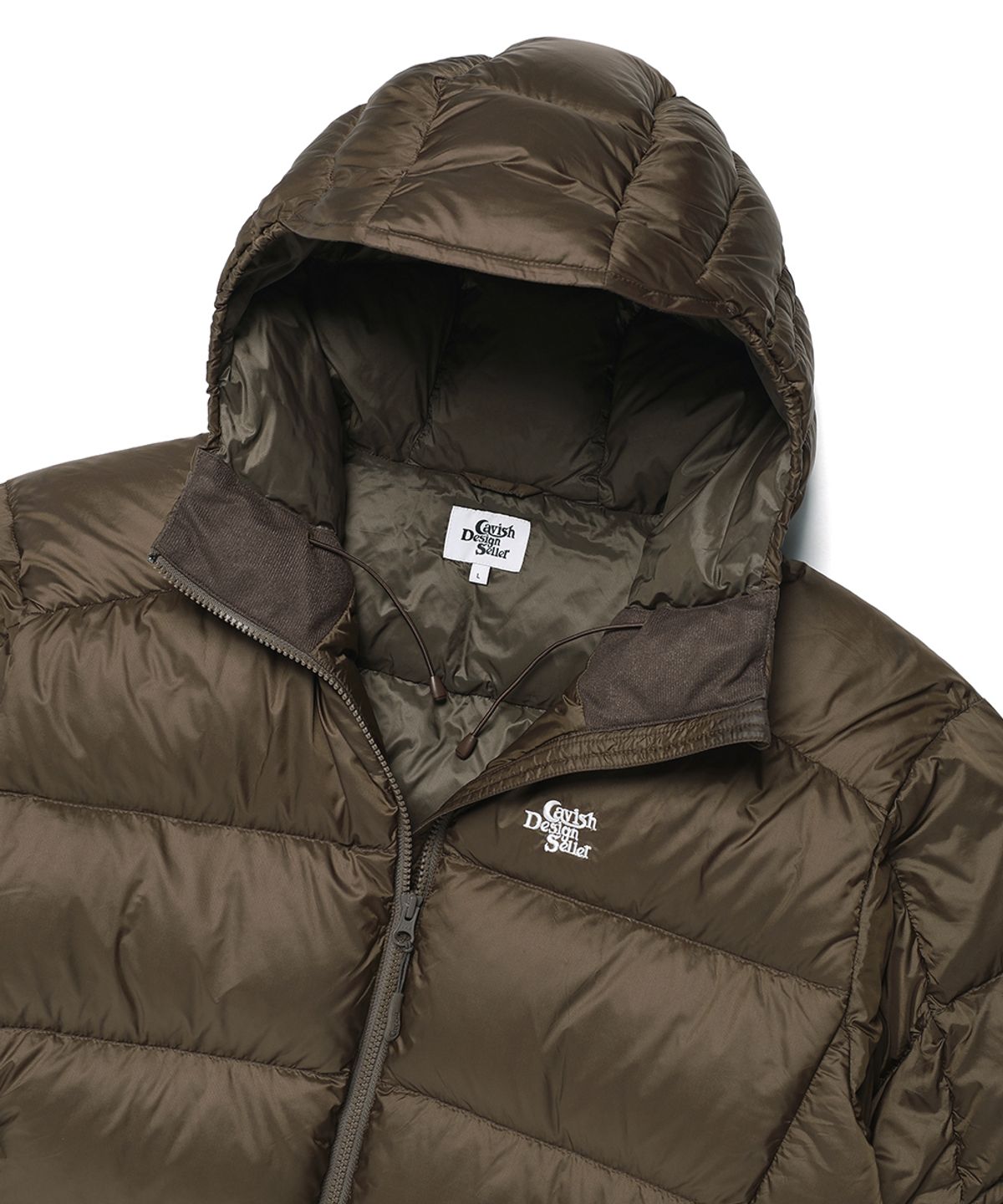 카비시(CAVISH) HOODED ALPINE DOWN JACKET BROWN(CV2EWUB900A)