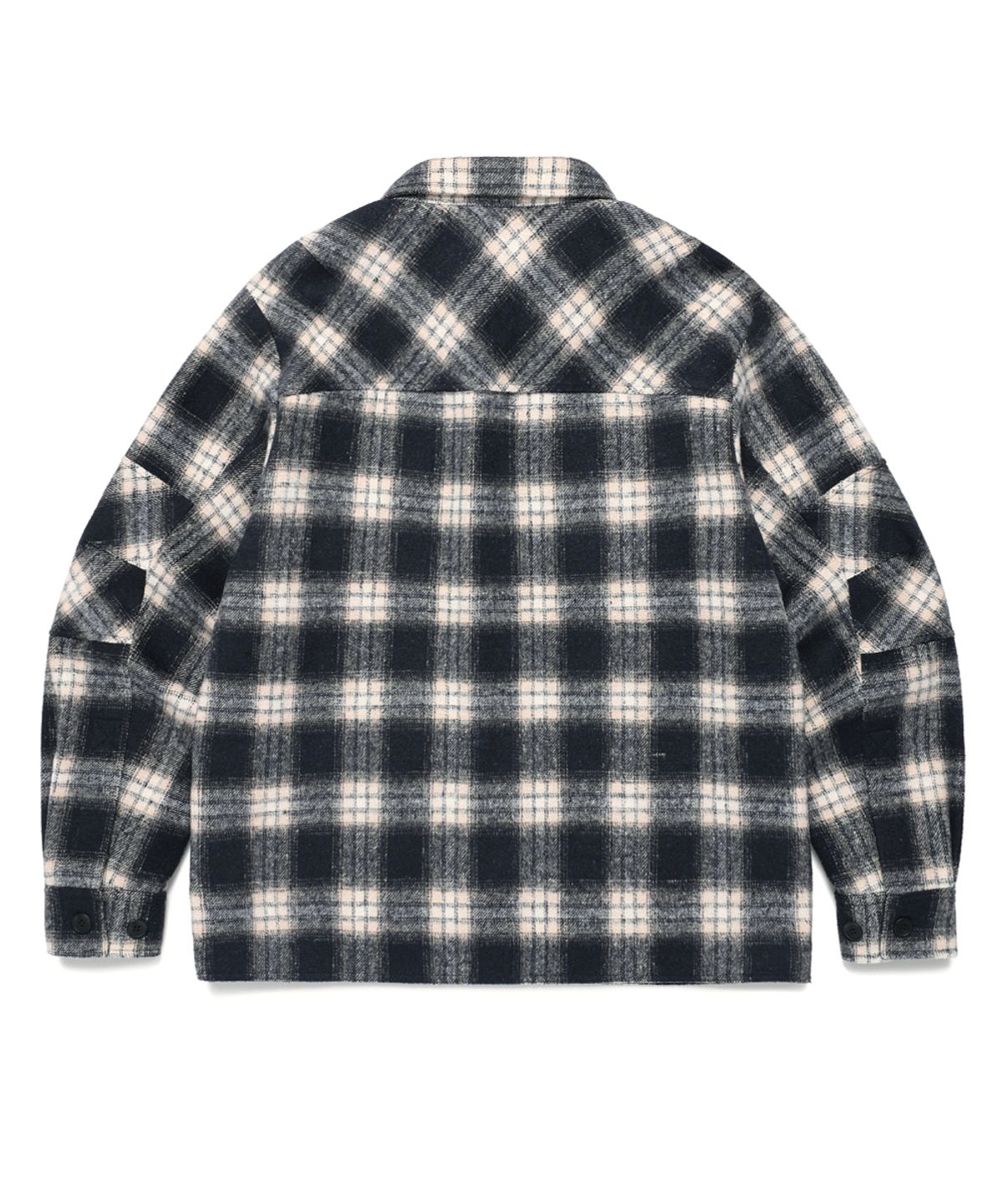 카비시(CAVISH) CHECK SHIRT JACKET NAVY(CV2EFUW320A)