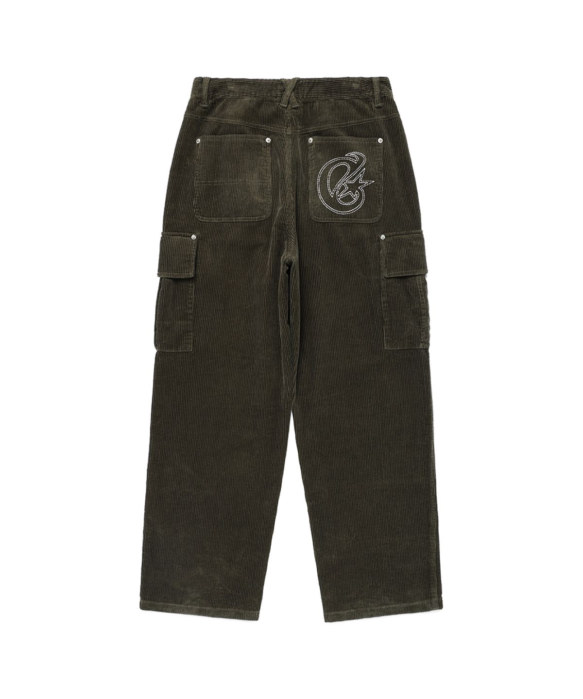 카비시(CAVISH) CORDUROY WASHED CARGO PANTS OLIVE(CV2EFUPA10A)