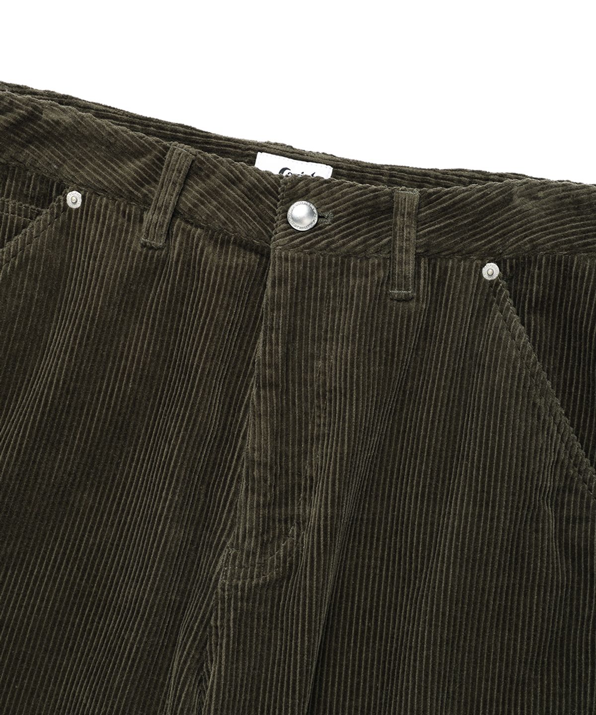 카비시(CAVISH) CORDUROY WASHED CARGO PANTS OLIVE(CV2EFUPA10A)