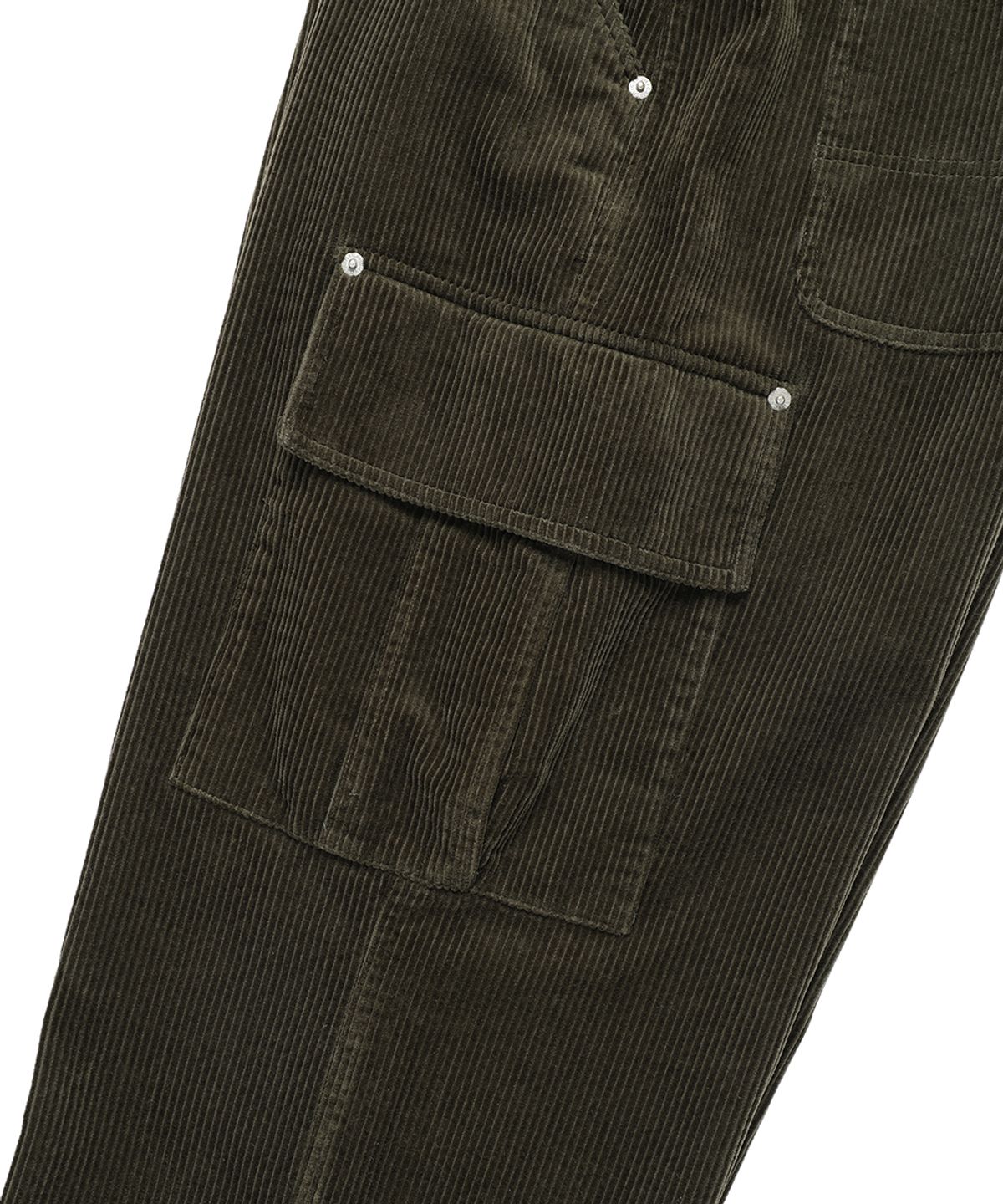 카비시(CAVISH) CORDUROY WASHED CARGO PANTS OLIVE(CV2EFUPA10A)