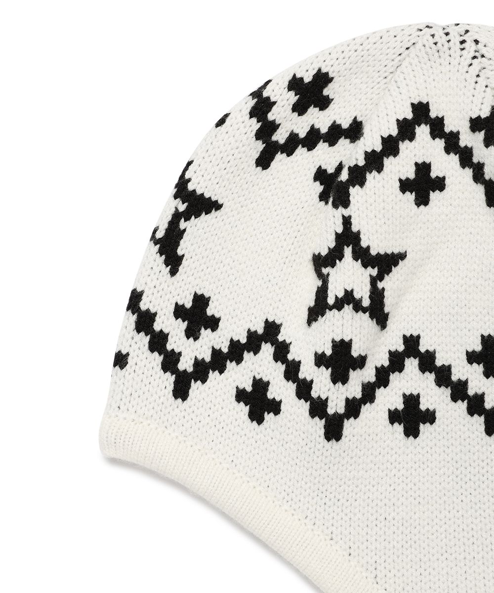 MUSINSA | CAVISH NORDIC EAR FLAP BEANIE IVORY(CV2EFUAB34A)