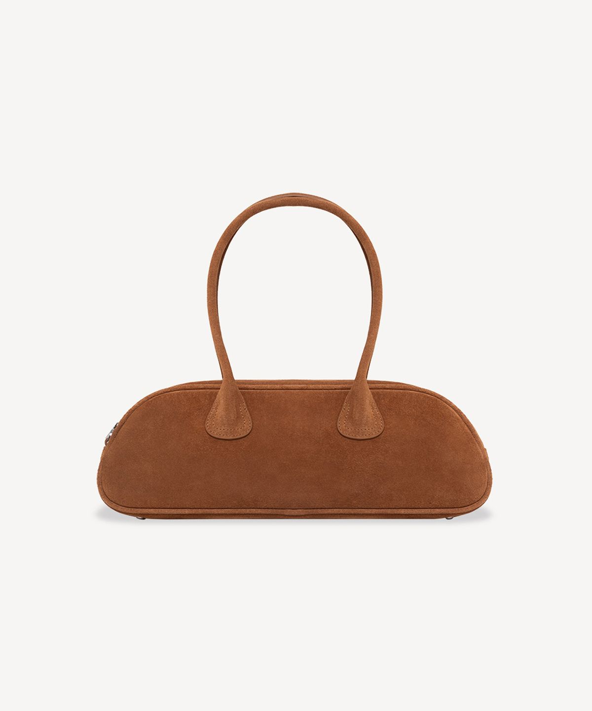 프렌즈손데토이(PRENDS SOIN DE TOI) 스웨이드 볼링백 카멜