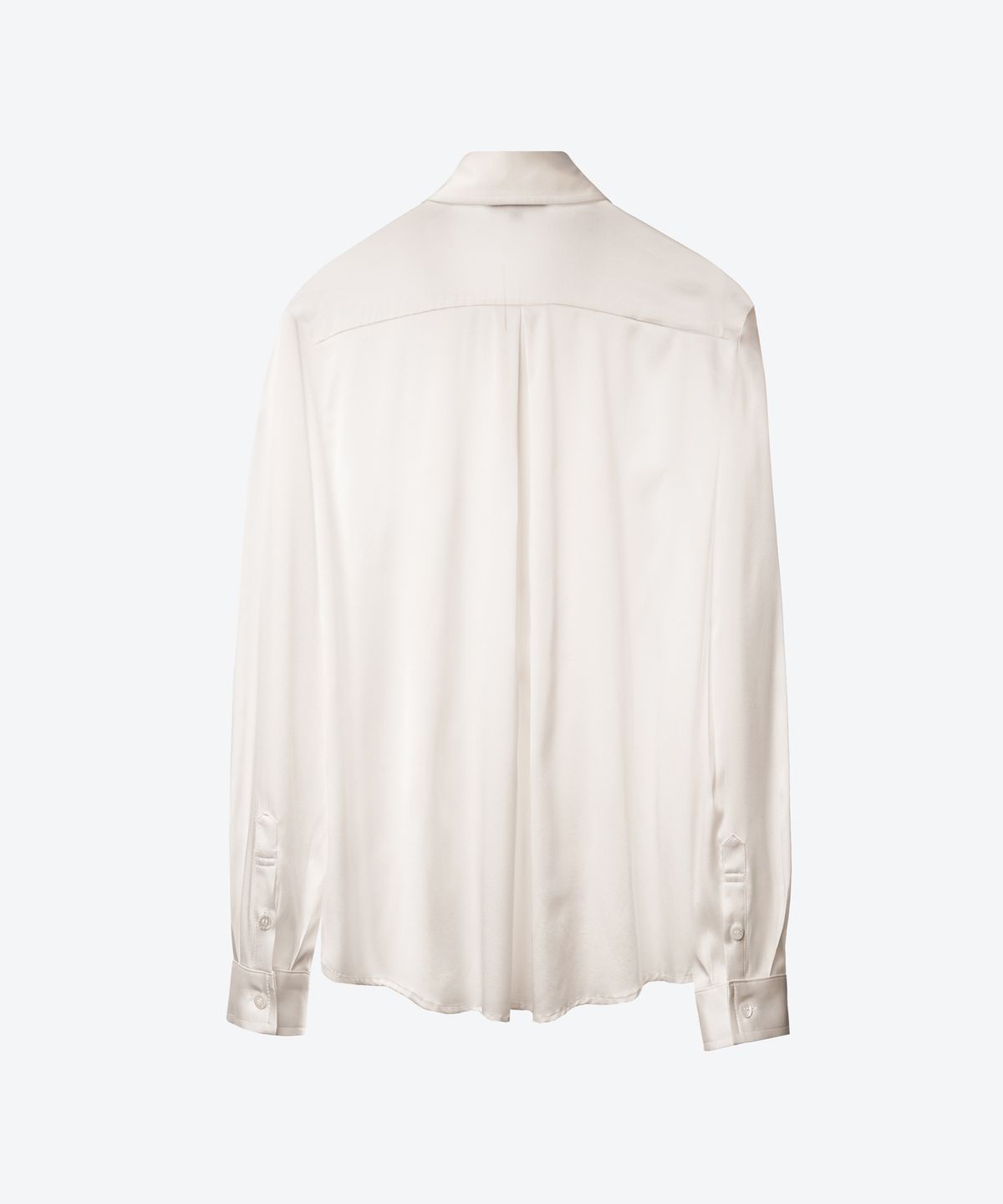 언티지(UNTAGE) 실크 플리츠 셔츠[White(UNISEX)]_UTS-FS31