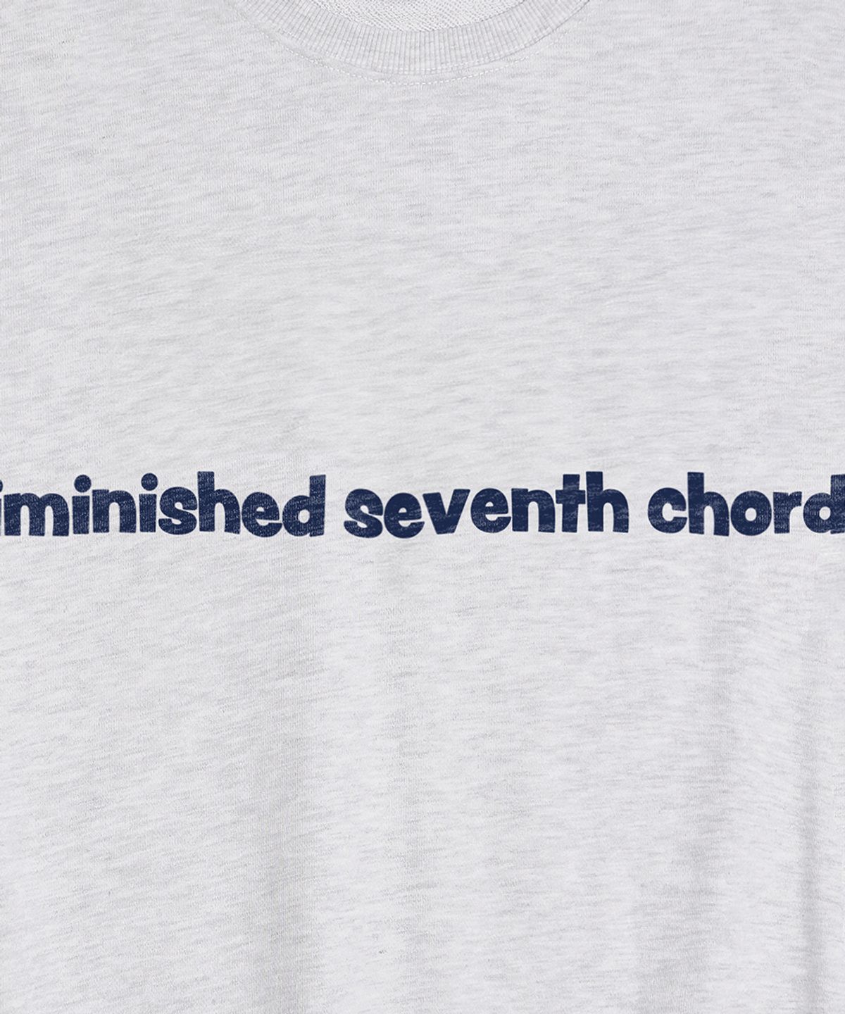 디미니쉬드 세븐스 코즈(DIMINISHED SEVENTH CHORDS) 디스크 시크니쳐 로고 스웻셔츠(라이트멜란지)