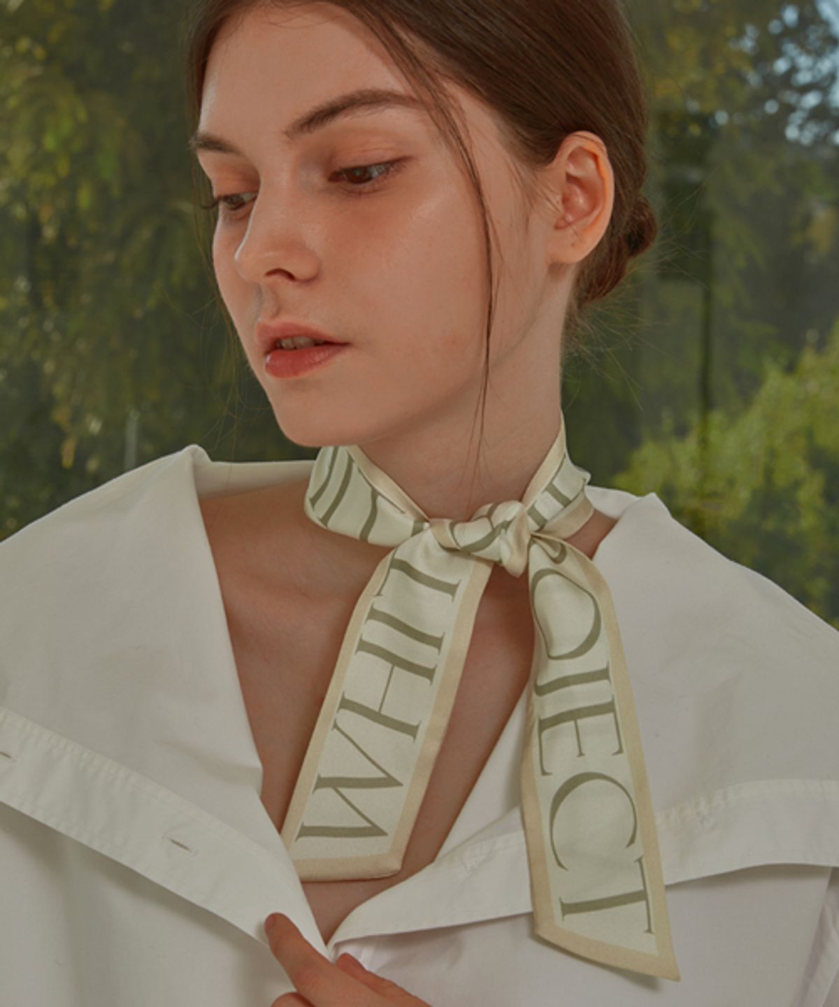 화이트프로젝트(WHITE PROJECT) [기프트박스]_SERENA TWILLY SILK SCARF_2COLOR
