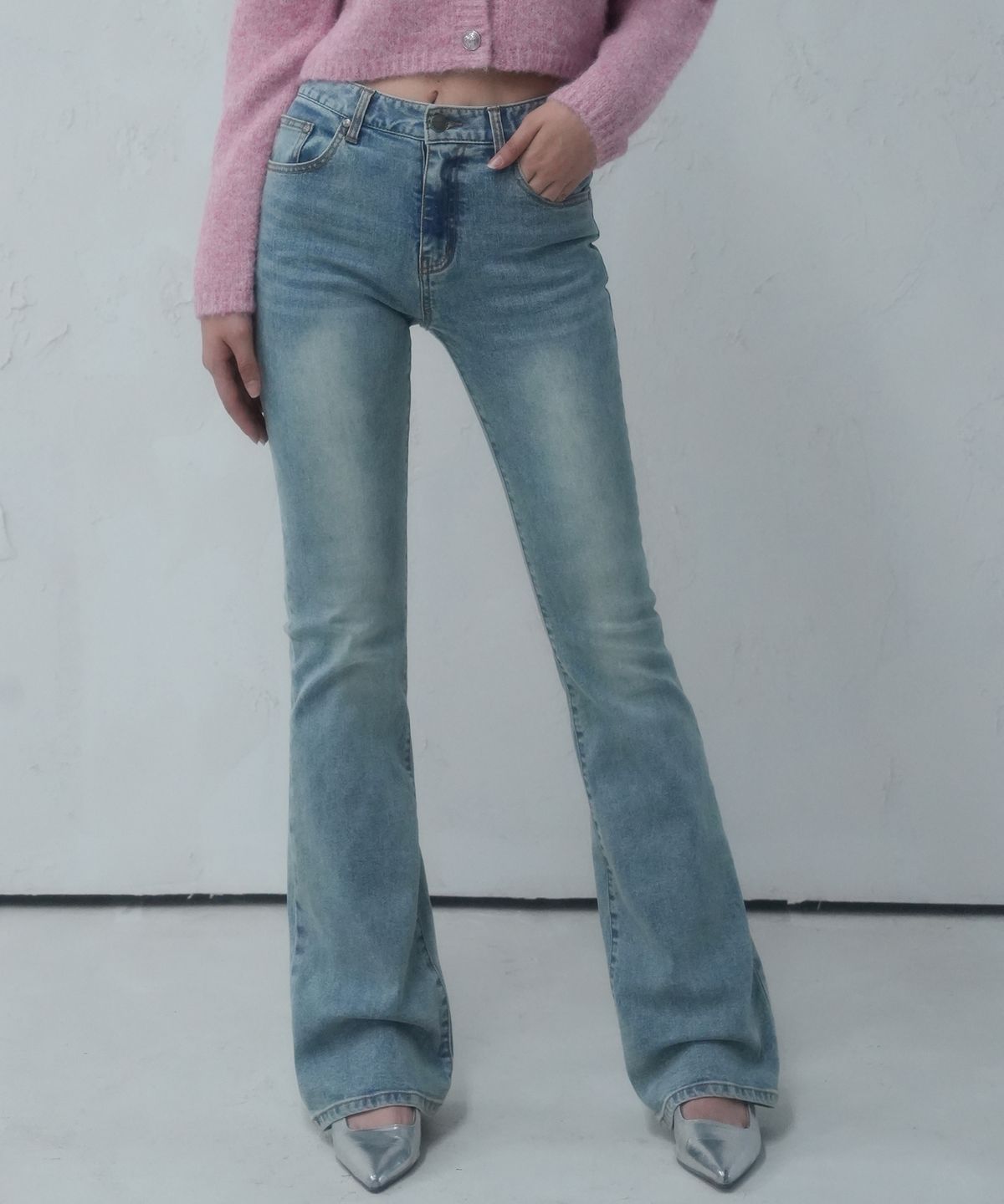 비바셔스(VIVACIOUS) Noel Bootscut Denim Pants BLUE