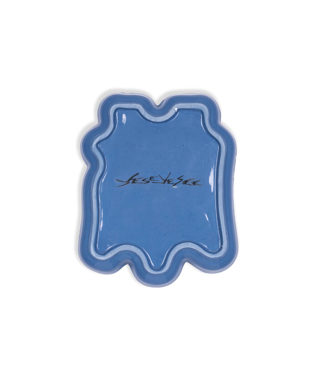 예스아이씨(YESEYESEE) AT Logo Ceramic Plate Navy