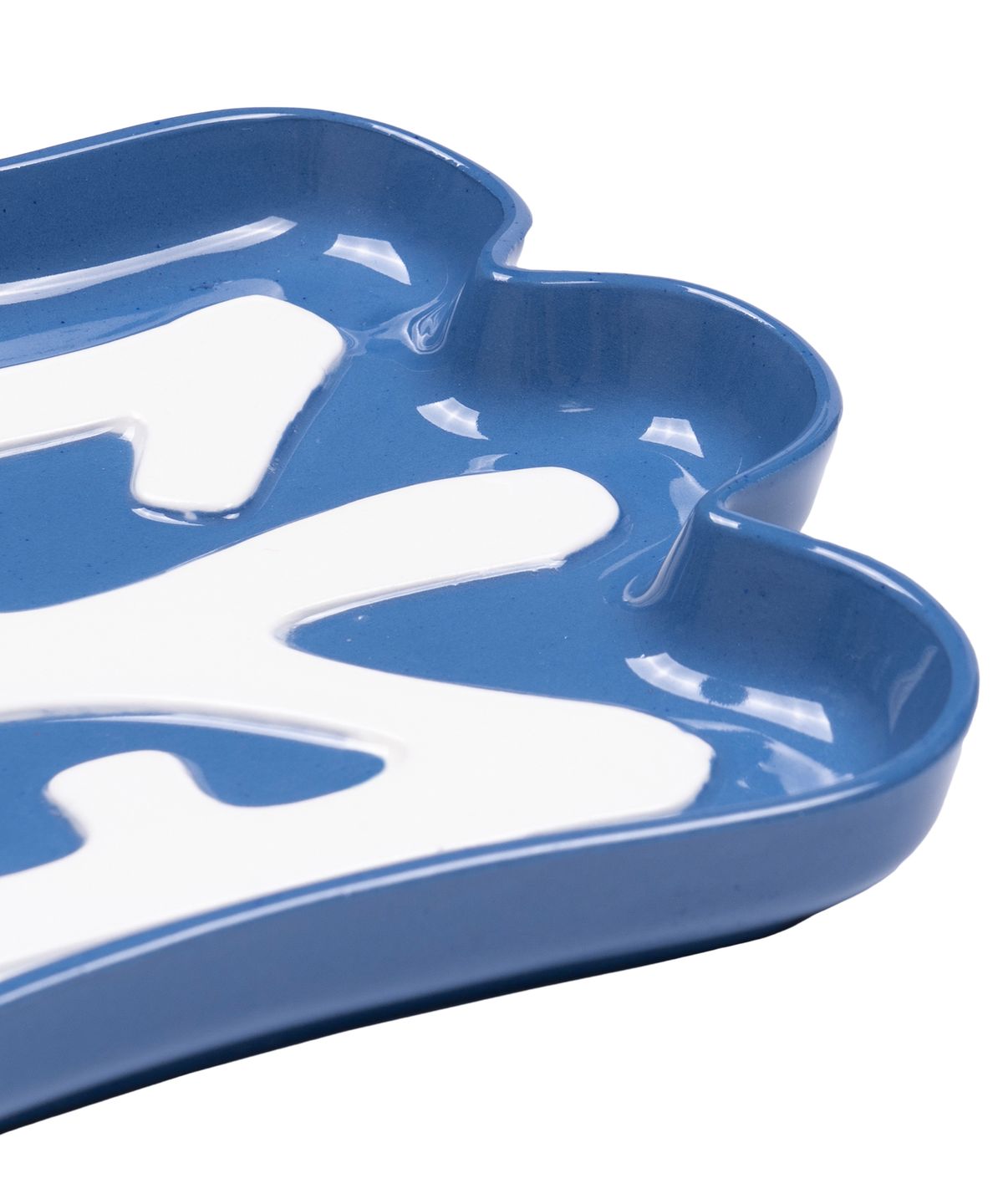예스아이씨(YESEYESEE) AT Logo Ceramic Plate Navy
