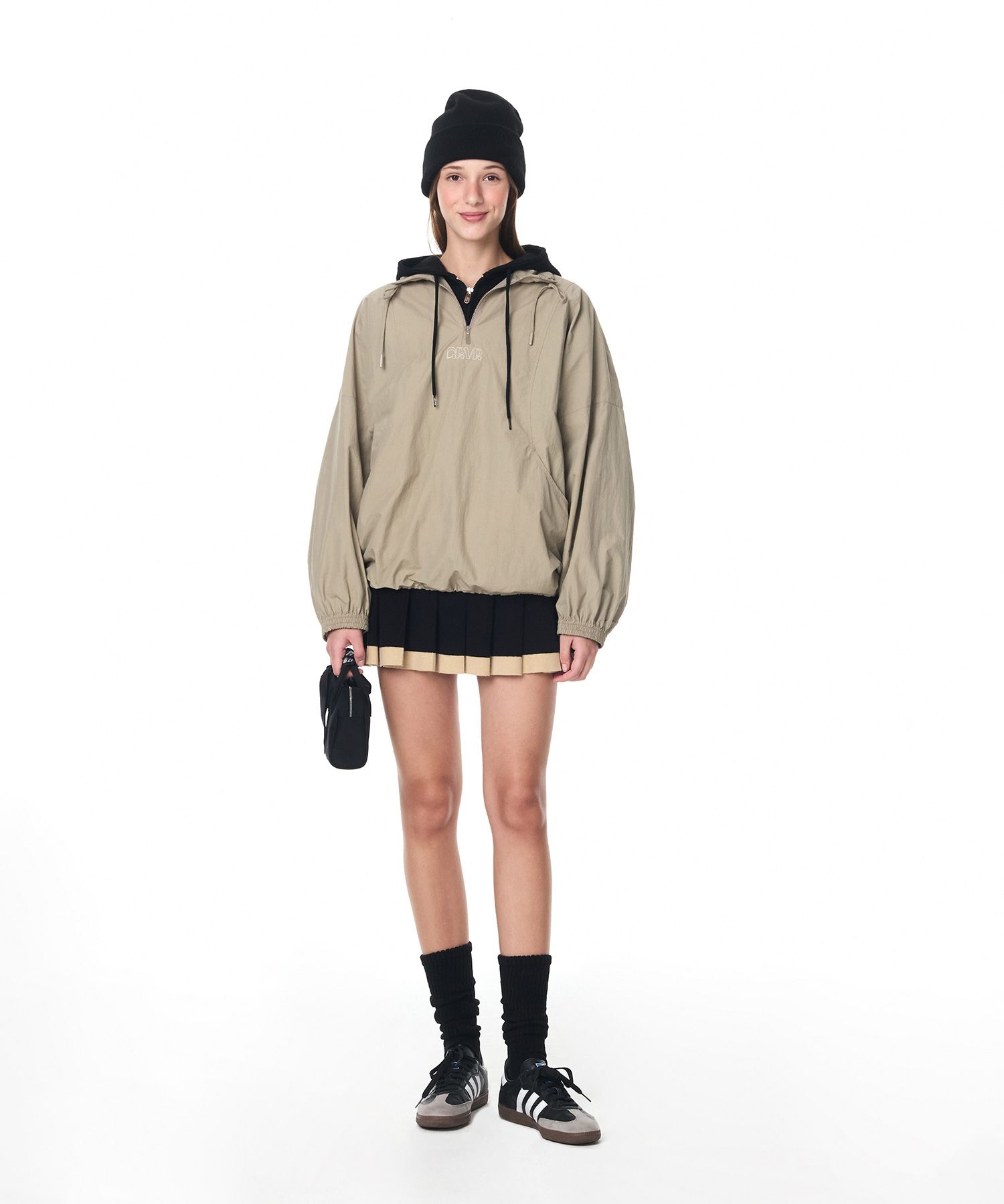 MUSINSA | GROVE GRVR PLEATS ANORAK (2COLOR)