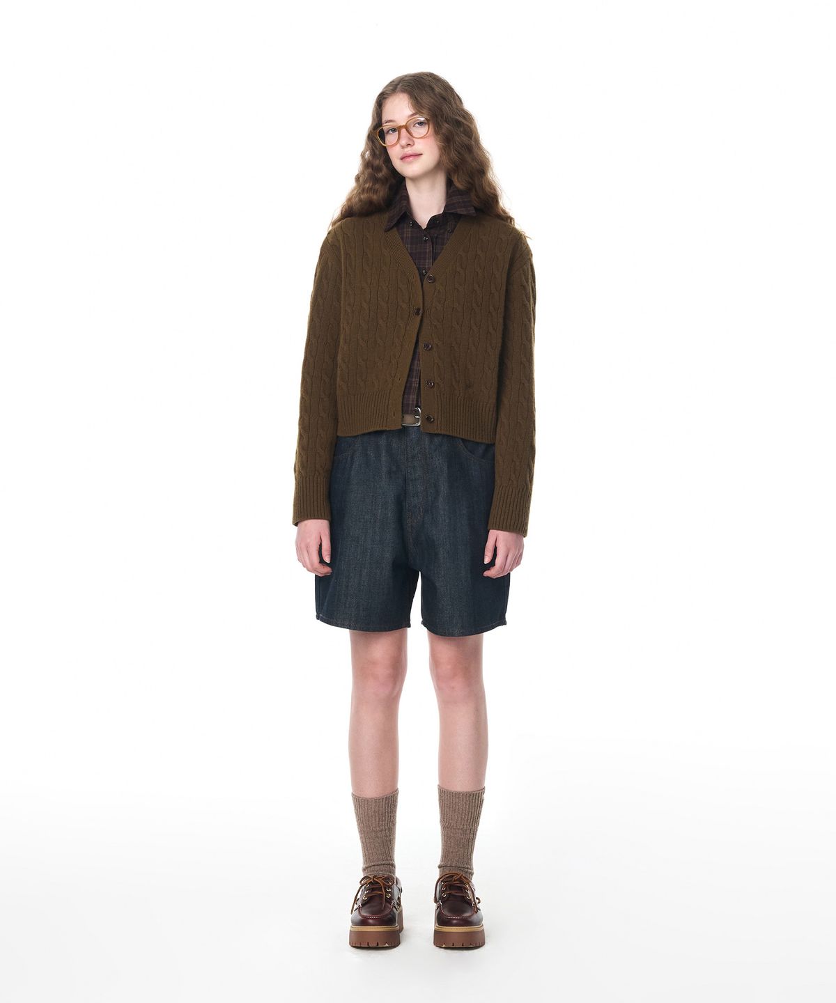 그로브(GROVE) PRESLEY CABLE CARDIGAN (4COLOR)