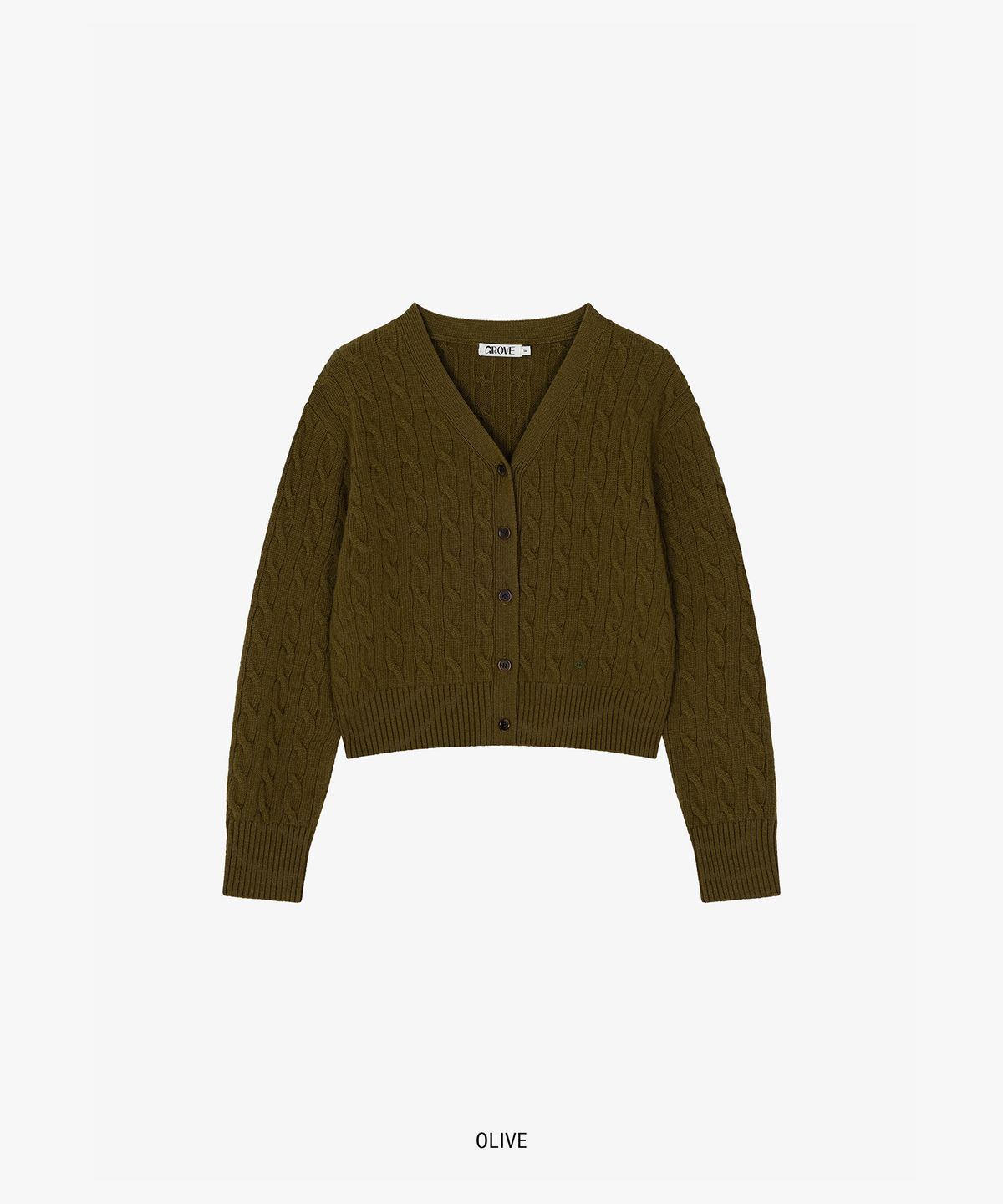 그로브(GROVE) PRESLEY CABLE CARDIGAN (4COLOR)