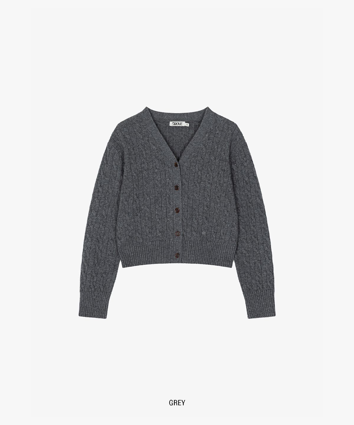 그로브(GROVE) PRESLEY CABLE CARDIGAN (4COLOR)