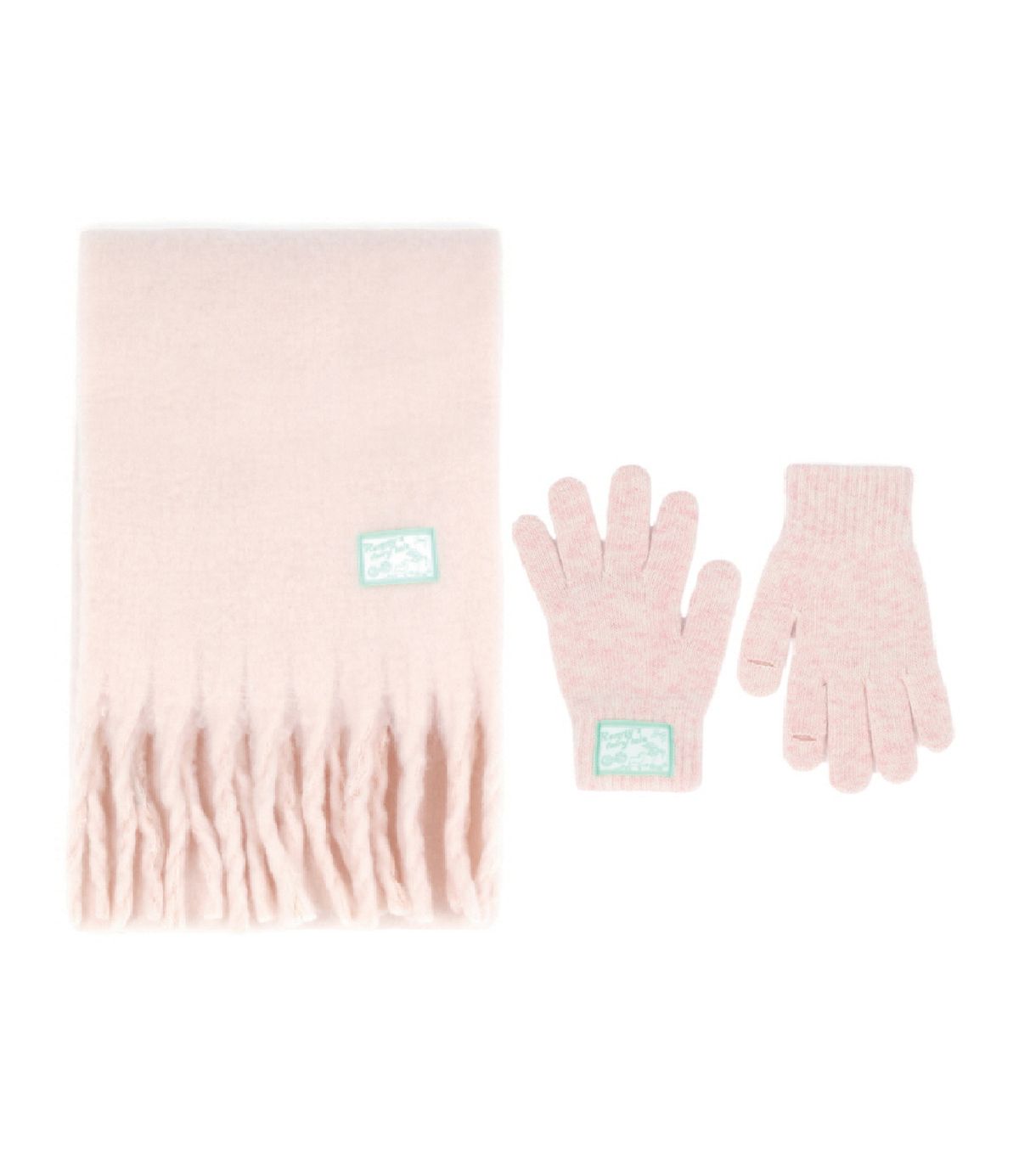 래니래니(RENNYRENNIE) [SET] FAIRY COTTON MUFFLER + FAIRY FINGER HOLE WOOL GLOVES - FAIRY 코튼 머플러 + FAIRY 핑거홀 장갑